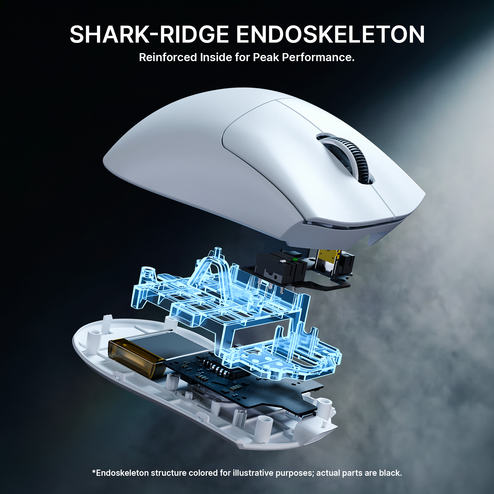 Ratón gaming ergonómico inalámbrico ultra ligero ATTACK SHARK V8 Ultra