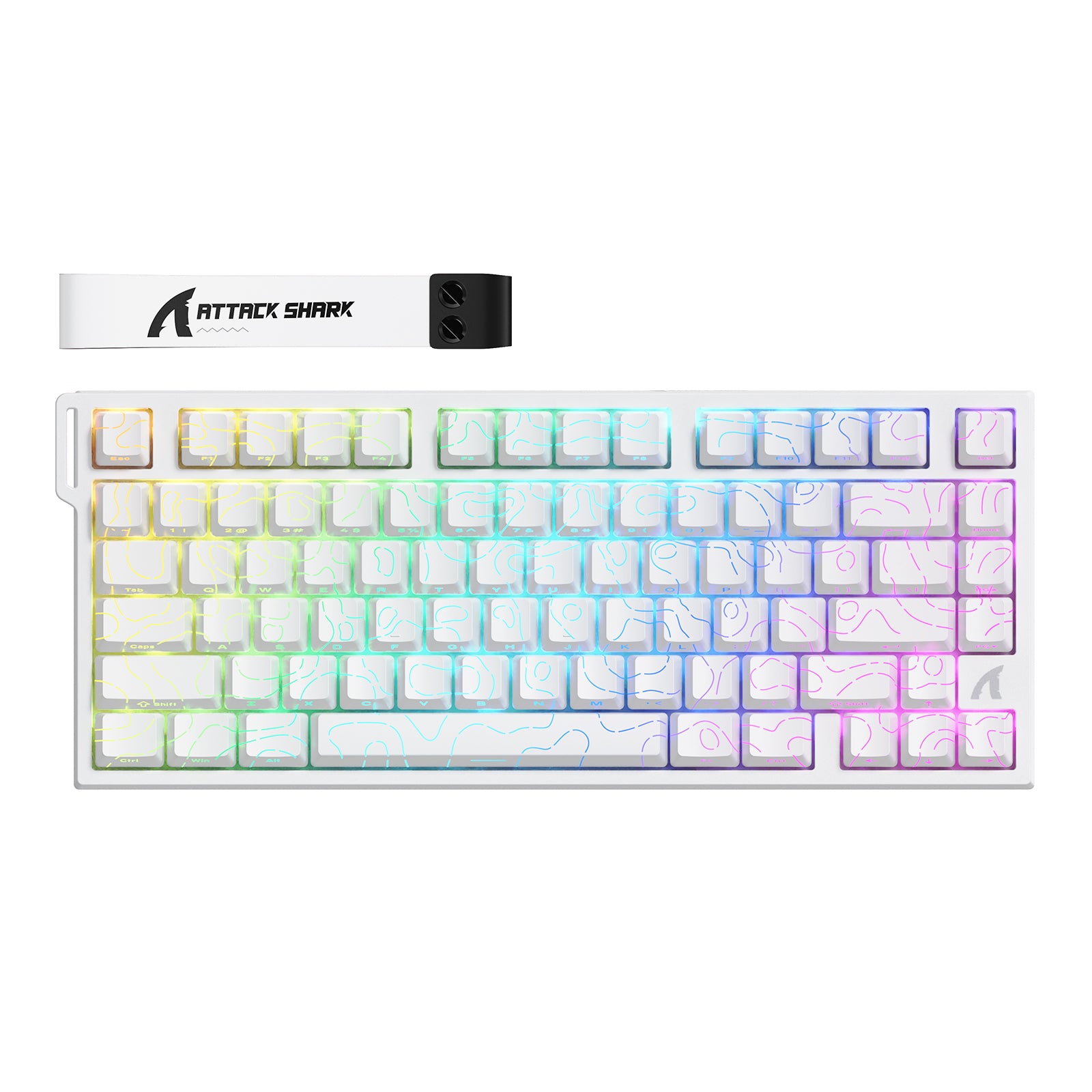 Teclado ATTACK SHARK R82 HE Rapid Trigger con interruptor magnético y RT de 0.005MM
