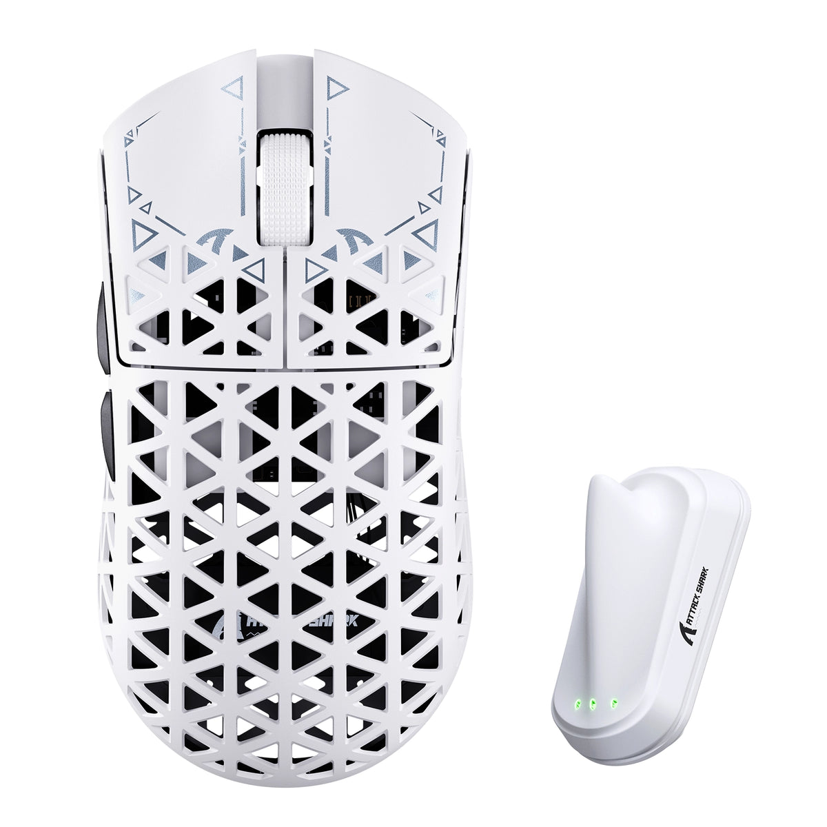 Mouse inalámbrico para gaming ATTACK SHARK R5 TURBO de fibra de carbono con 8K