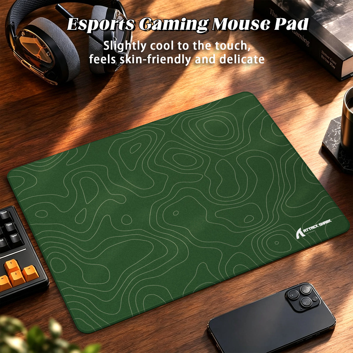 Alfombrilla de gaming eSport ATTACK SHARK CM02SE (405x305x4 MM)