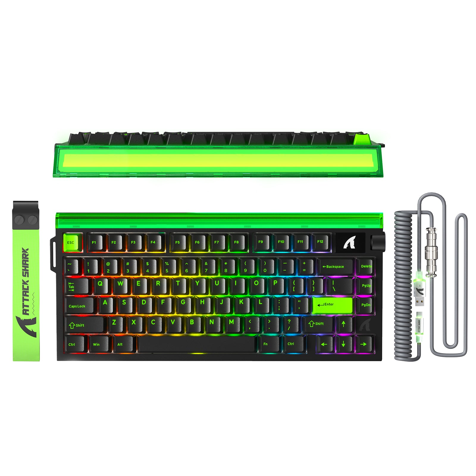 Teclado ATTACK SHARK R85 HE Rapid Trigger con cable LED C01ULTRA