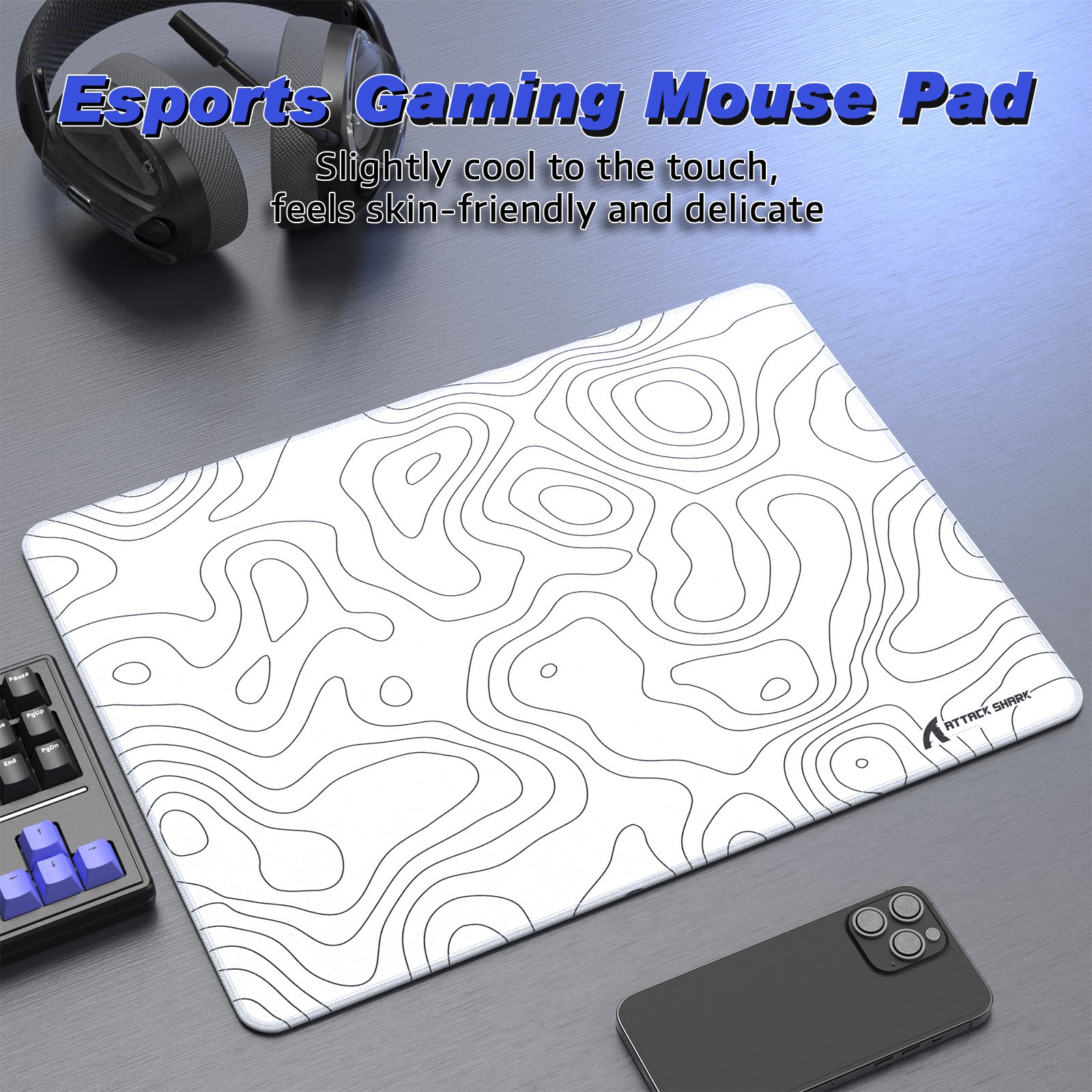 Alfombrilla de ratón para eSport ATTACK SHARK CM02SE (410x310x4 MM)