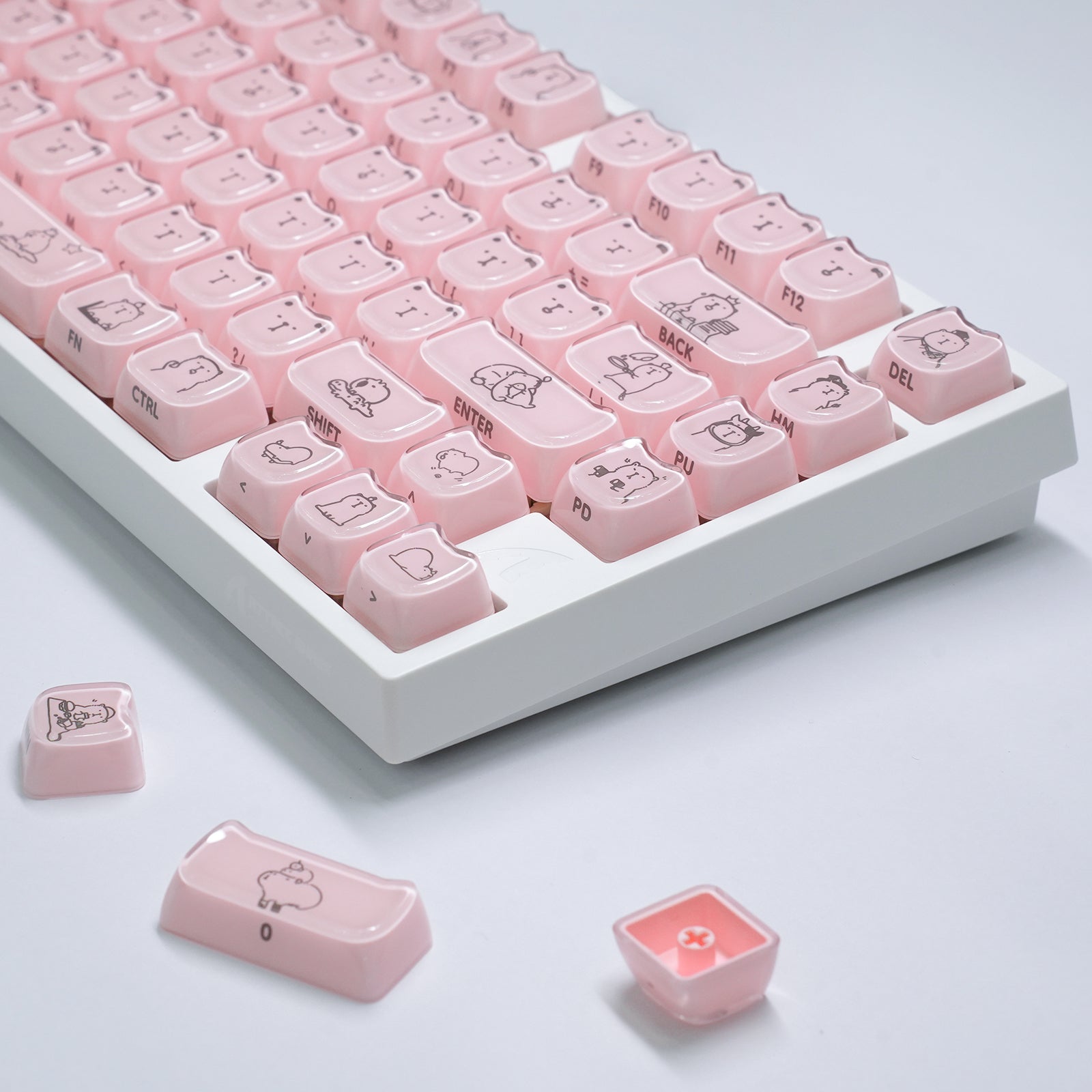ATTACK SHARK SK05, 118/119 teclas, teclas PBT, MOA, ANSI
