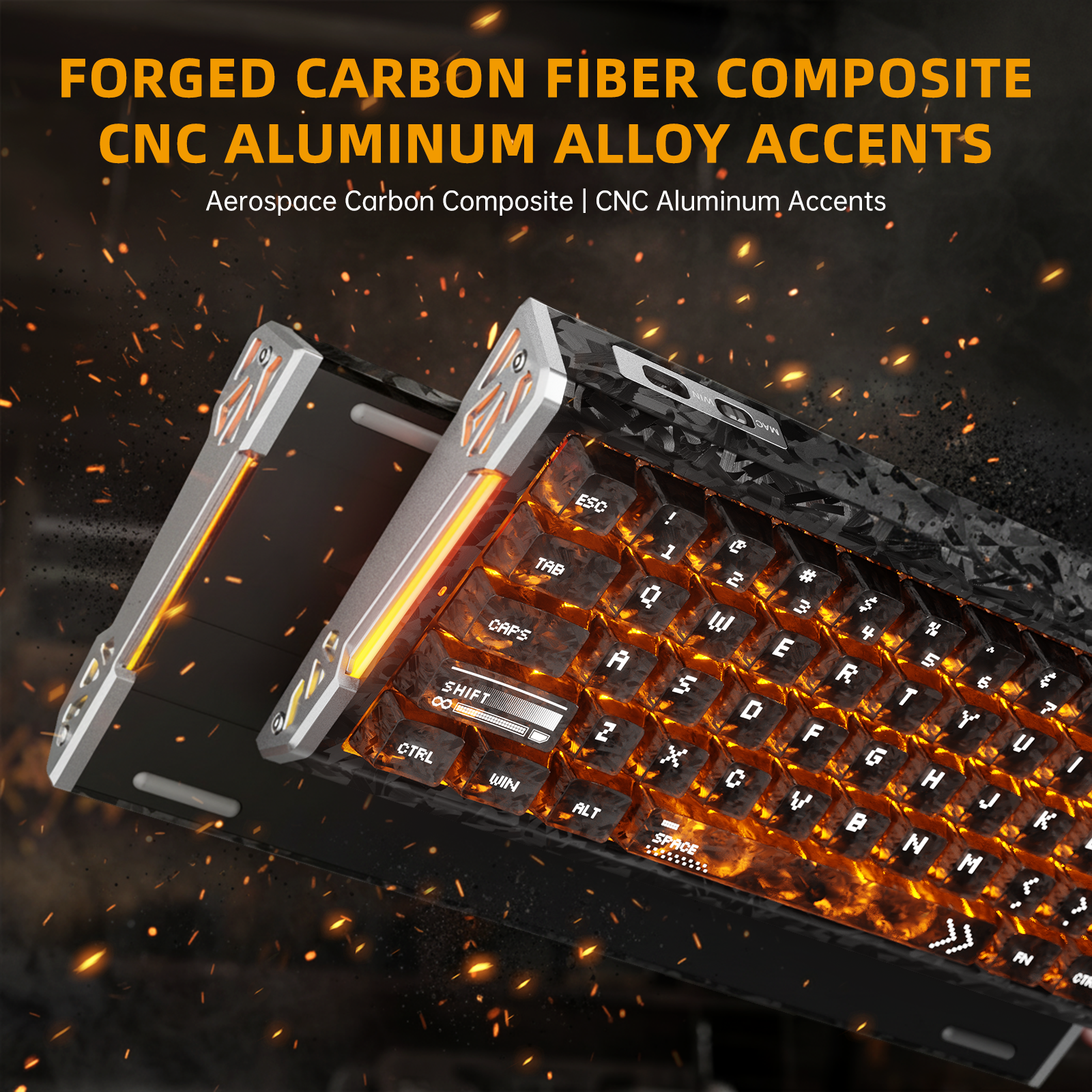 Paquete de juego ATTACK SHARK R68 HE y R11 ULTRA de fibra de carbono con cable en espiral C01 ULTRA
