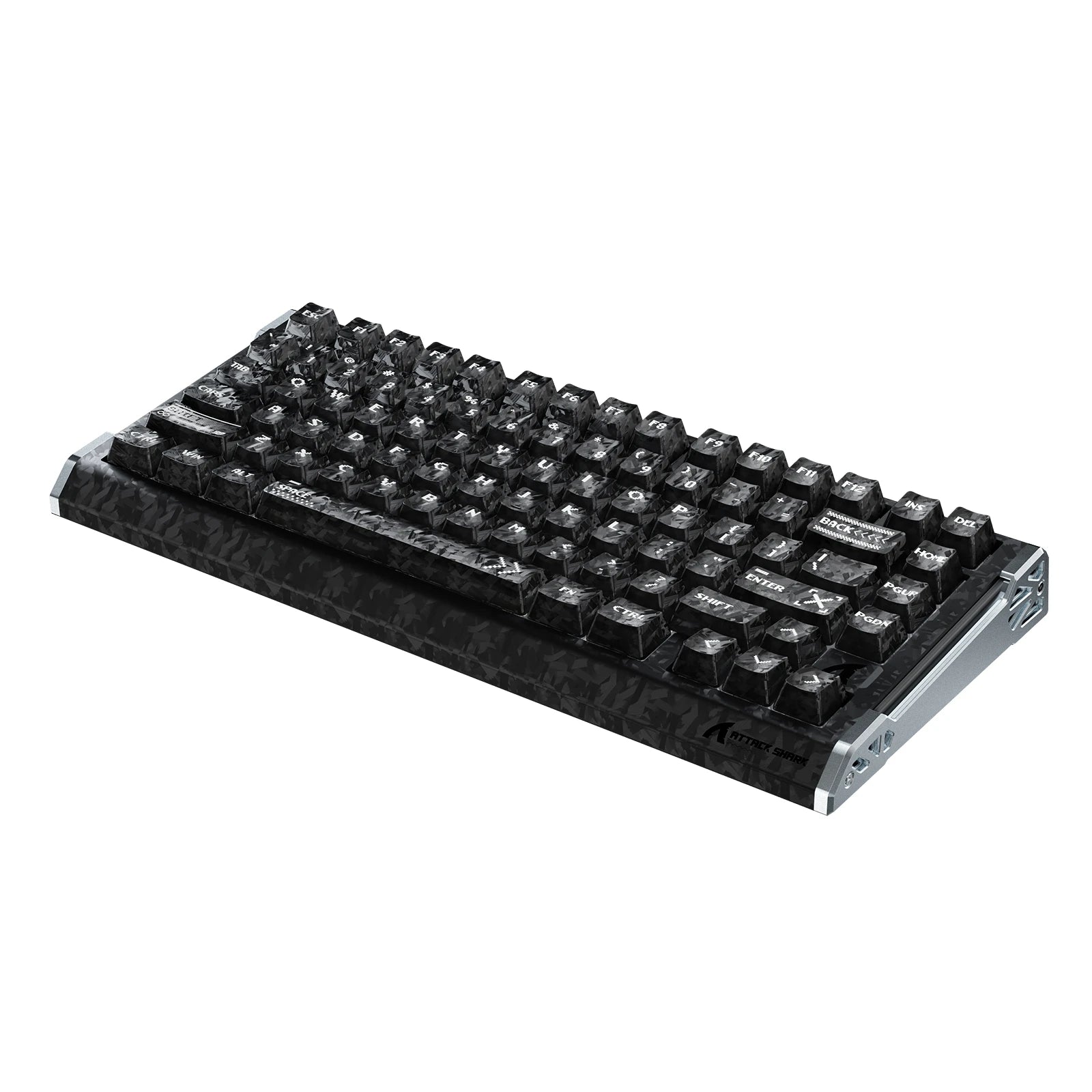 ATTACK SHARK R86 HE teclado de fibra de carbono con disparador rápido e interruptores magnéticos