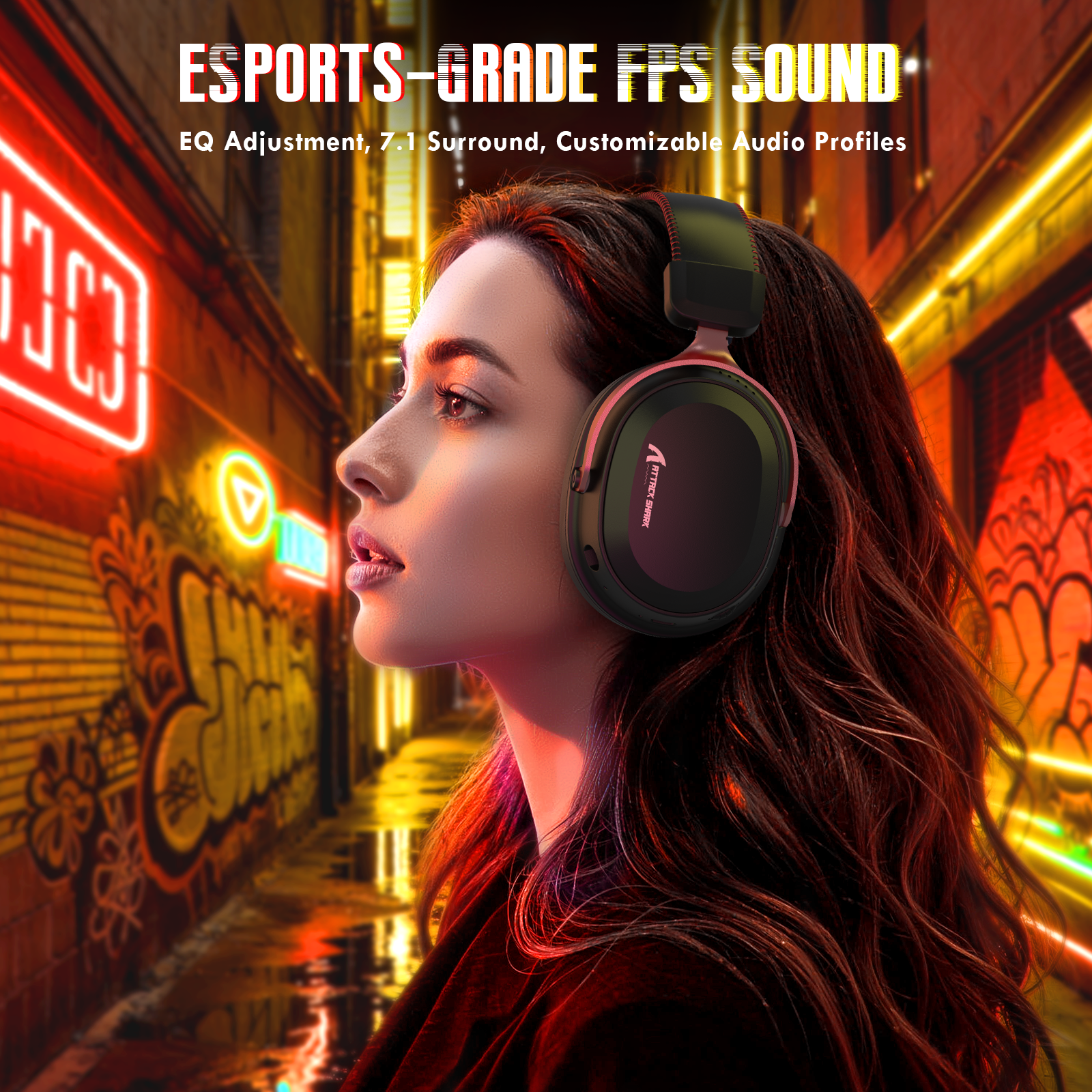 Auriculares gaming inalámbricos ATTACK SHARK L30PRO