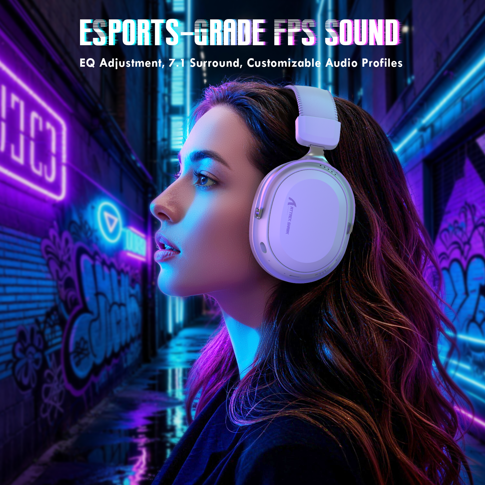 Auriculares gaming inalámbricos ATTACK SHARK L30PRO