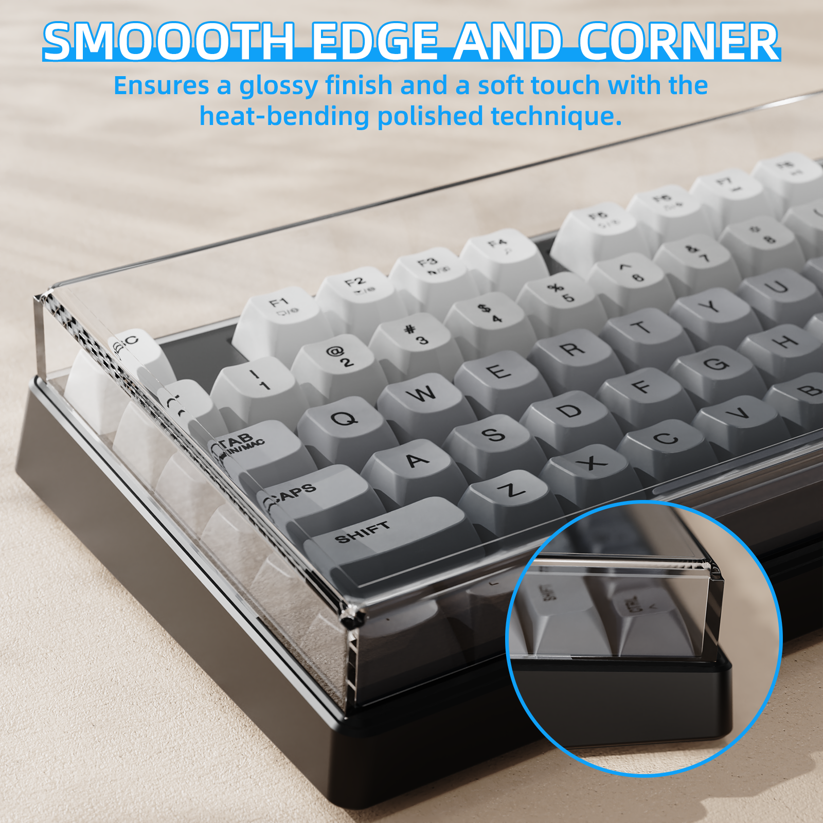 Cubierta antipolvo para teclado ATTACK SHARK de 87 teclas