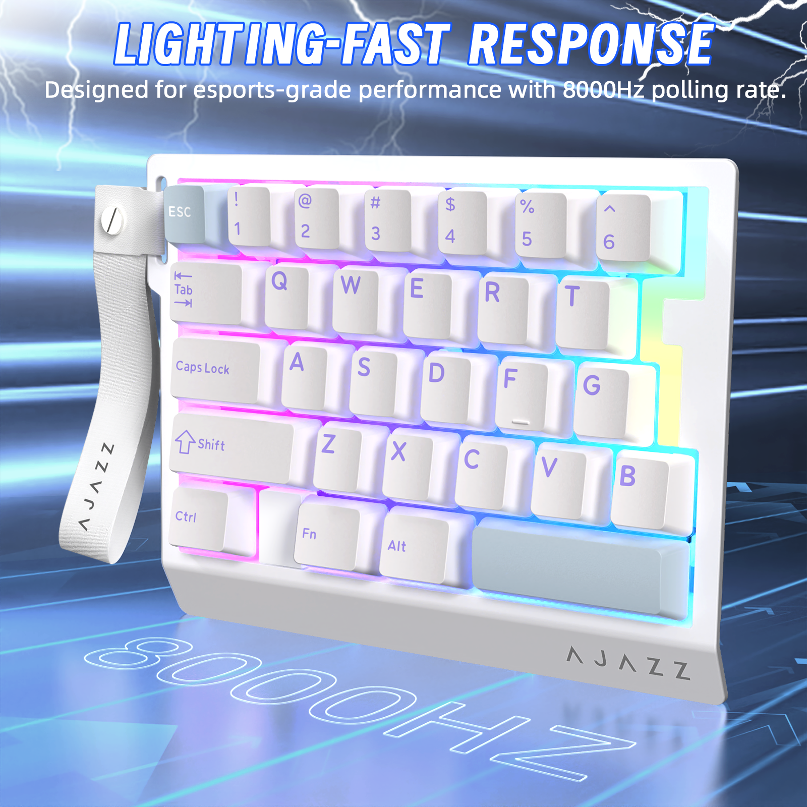 Teclado gaming con cable para una mano ATTACK SHARK X AJAZZ AK029