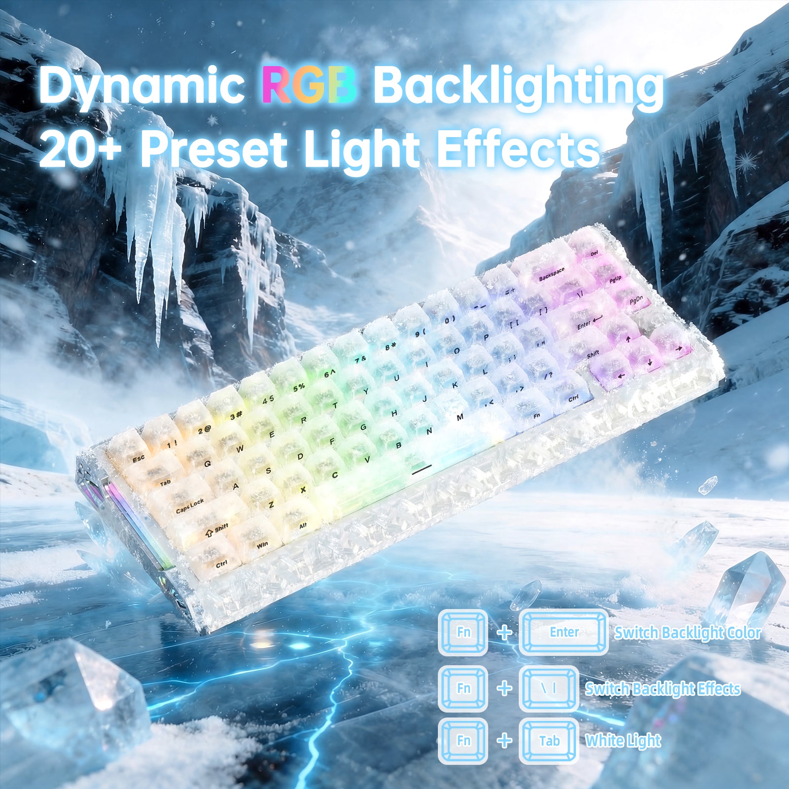 Teclado ATTACK SHARK R68 HE Rapid Trigger con cable en espiral RGB C01 Ultra de fibra de carbono con cableado