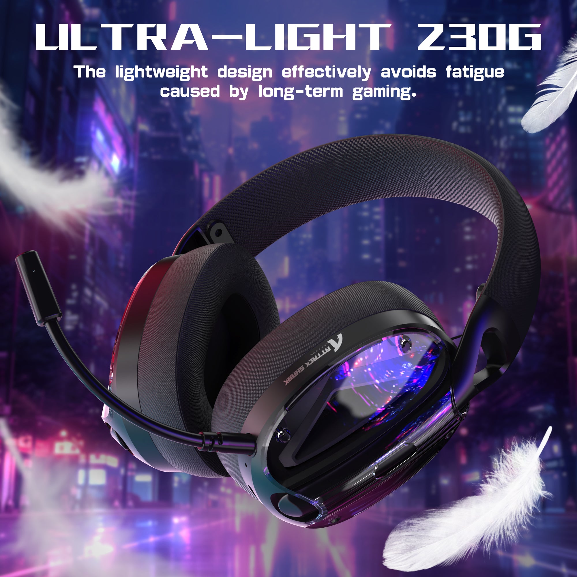 Auriculares para juegos tri-modo Ultra ligeros ATTACK SHARK L60