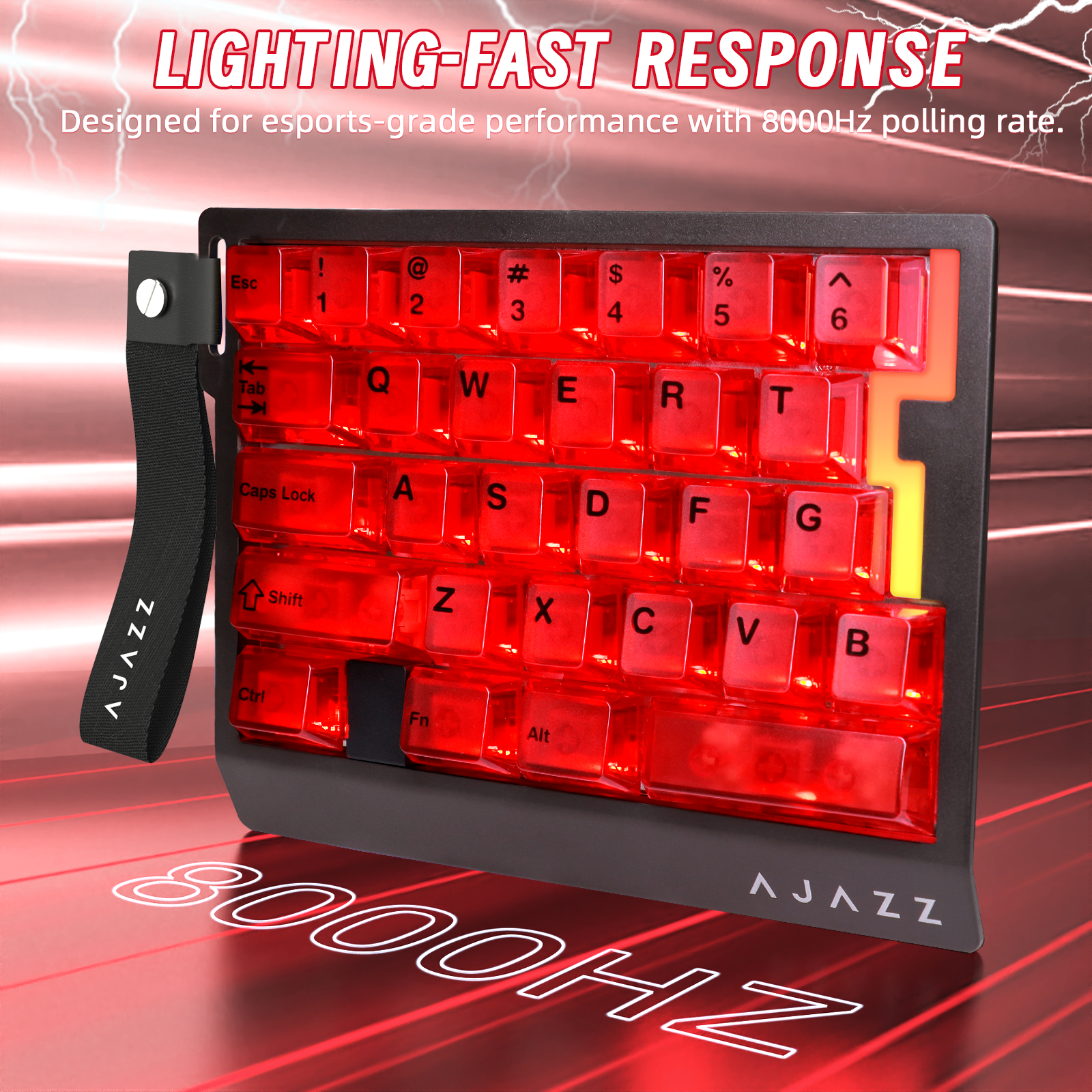Teclado gaming con cable para una mano ATTACK SHARK X AJAZZ AK029