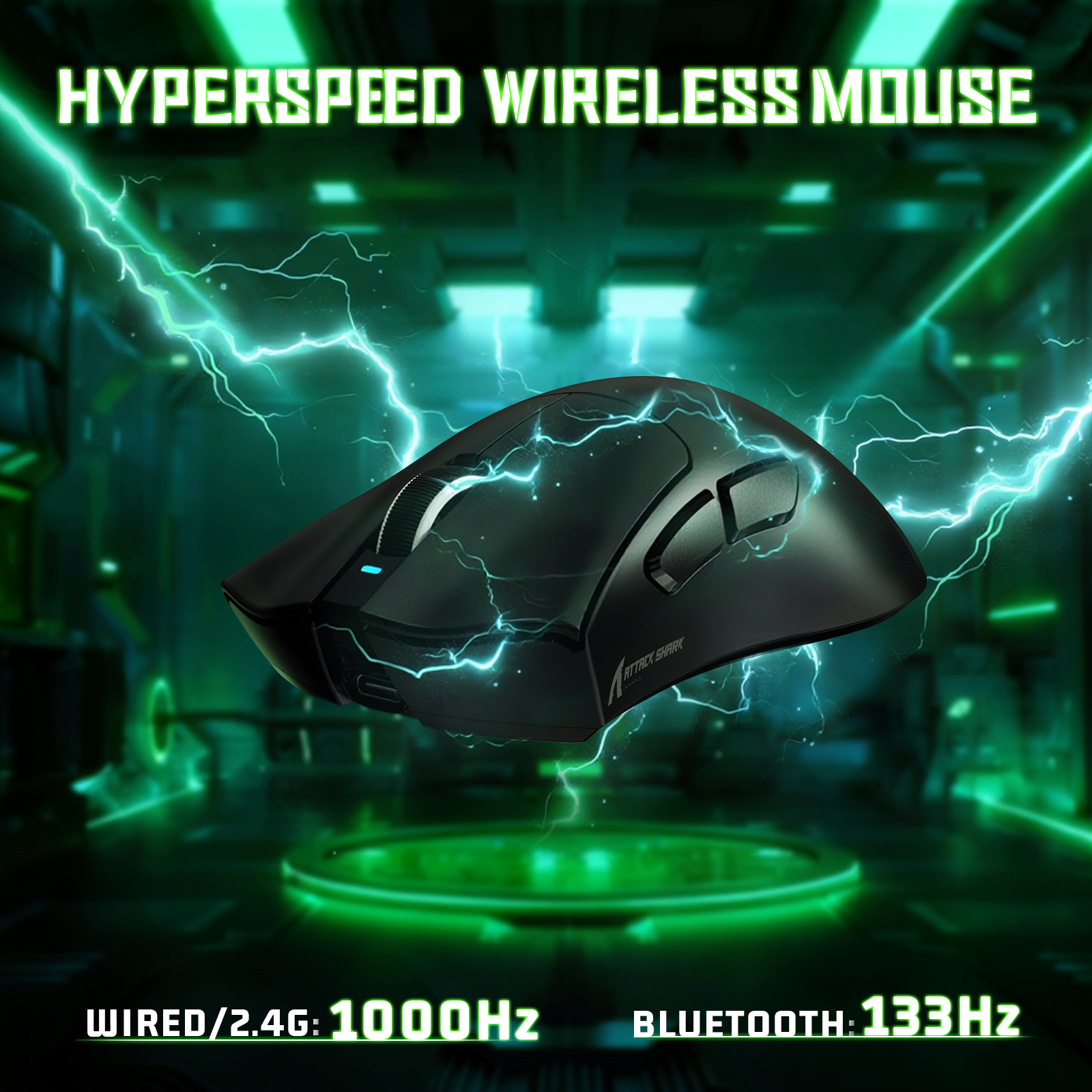 Ratón gaming tri-modo ultra ligero ATTACK SHARK V3