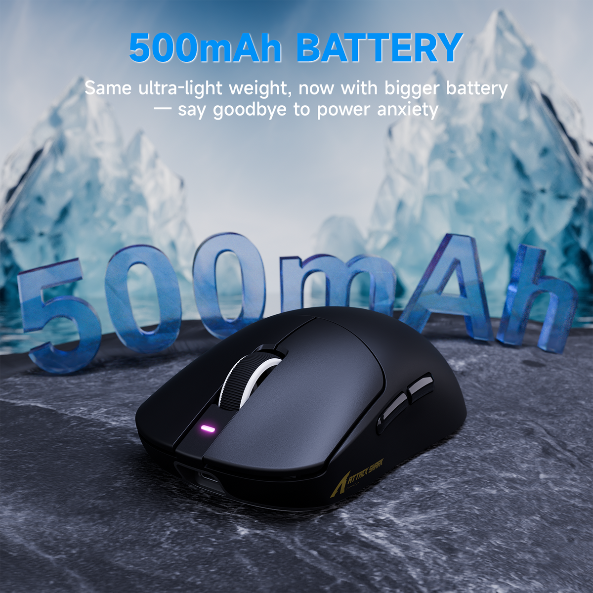 Ratón gaming inalámbrico triplомodo ATTACK SHARK X8 PLUS con cable C06 ULTRA
