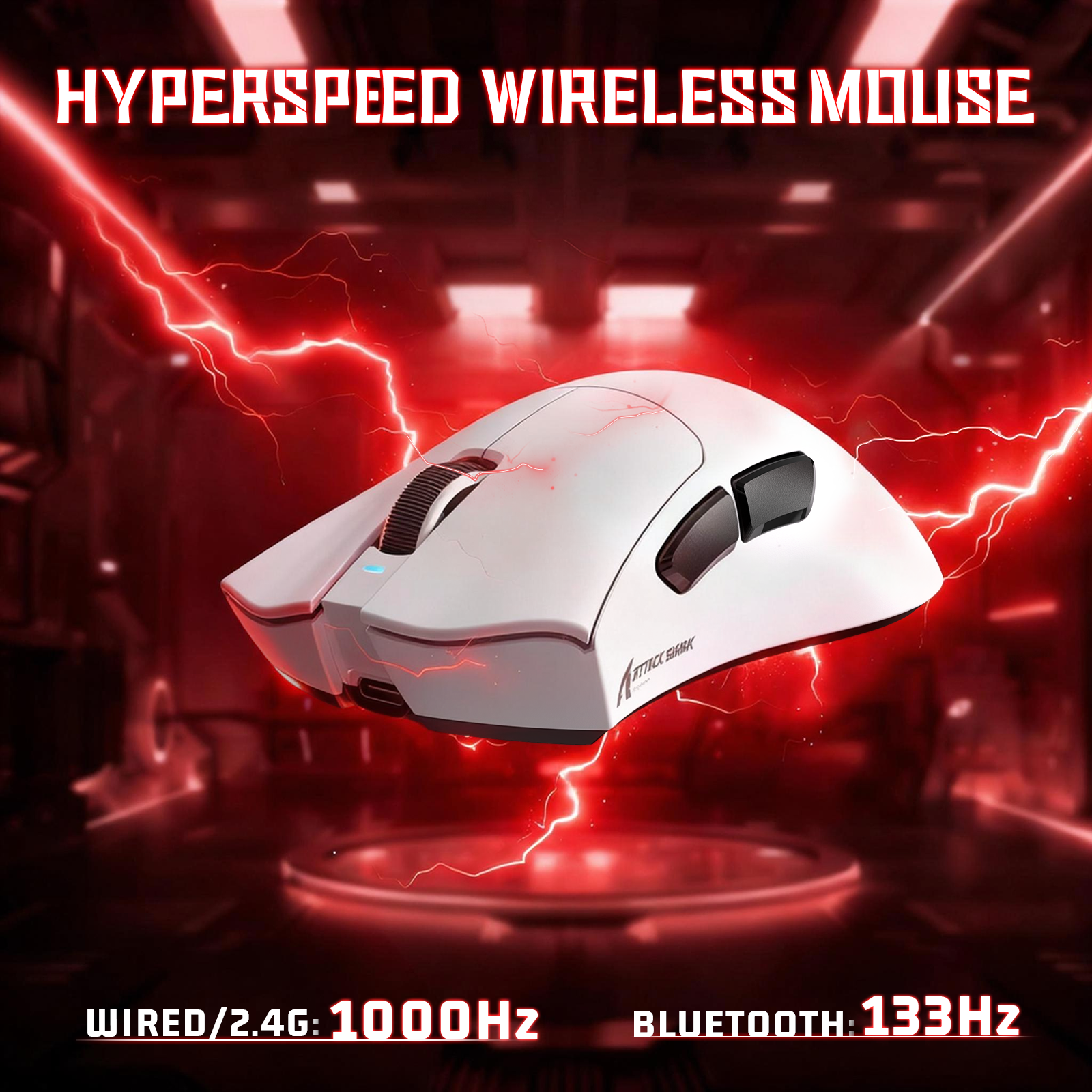 Ratón gaming tri-modo ultra ligero ATTACK SHARK V3