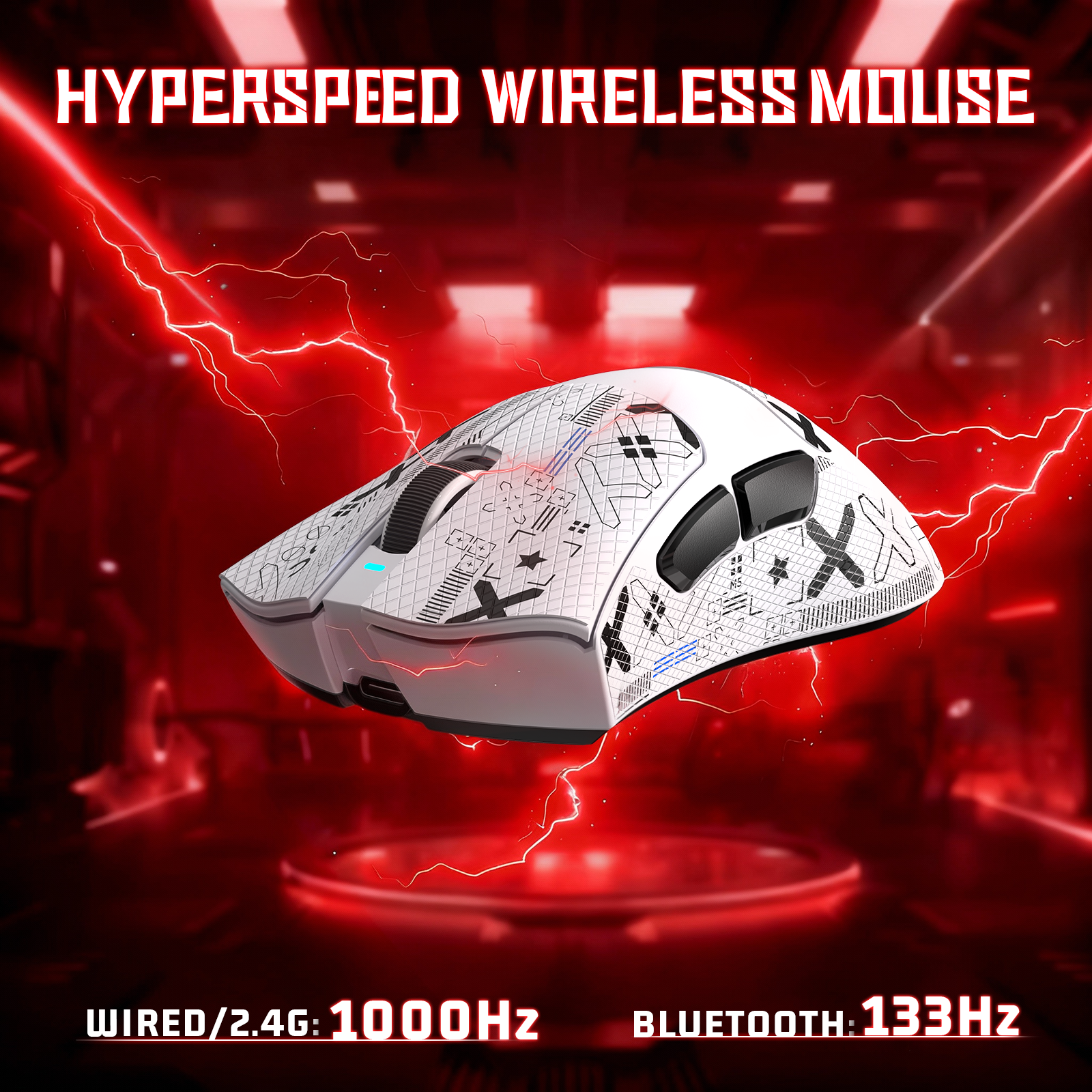 Ratón gaming tri-modo ultra ligero ATTACK SHARK V3
