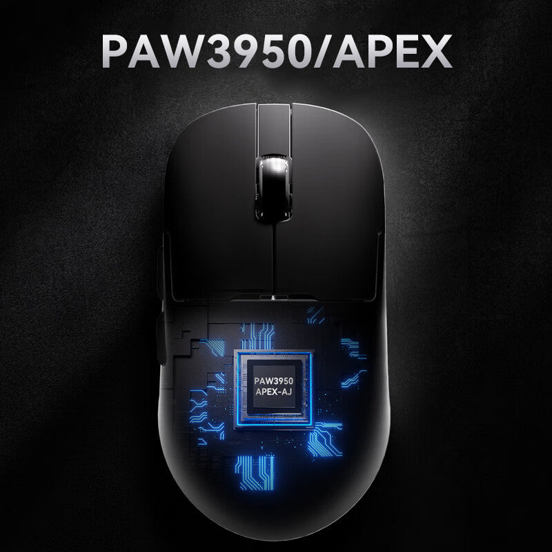 AJAZZ AJ159 APEX gaming mouse with 8K magnetic charging dock, color display, and tri-mode connectivity