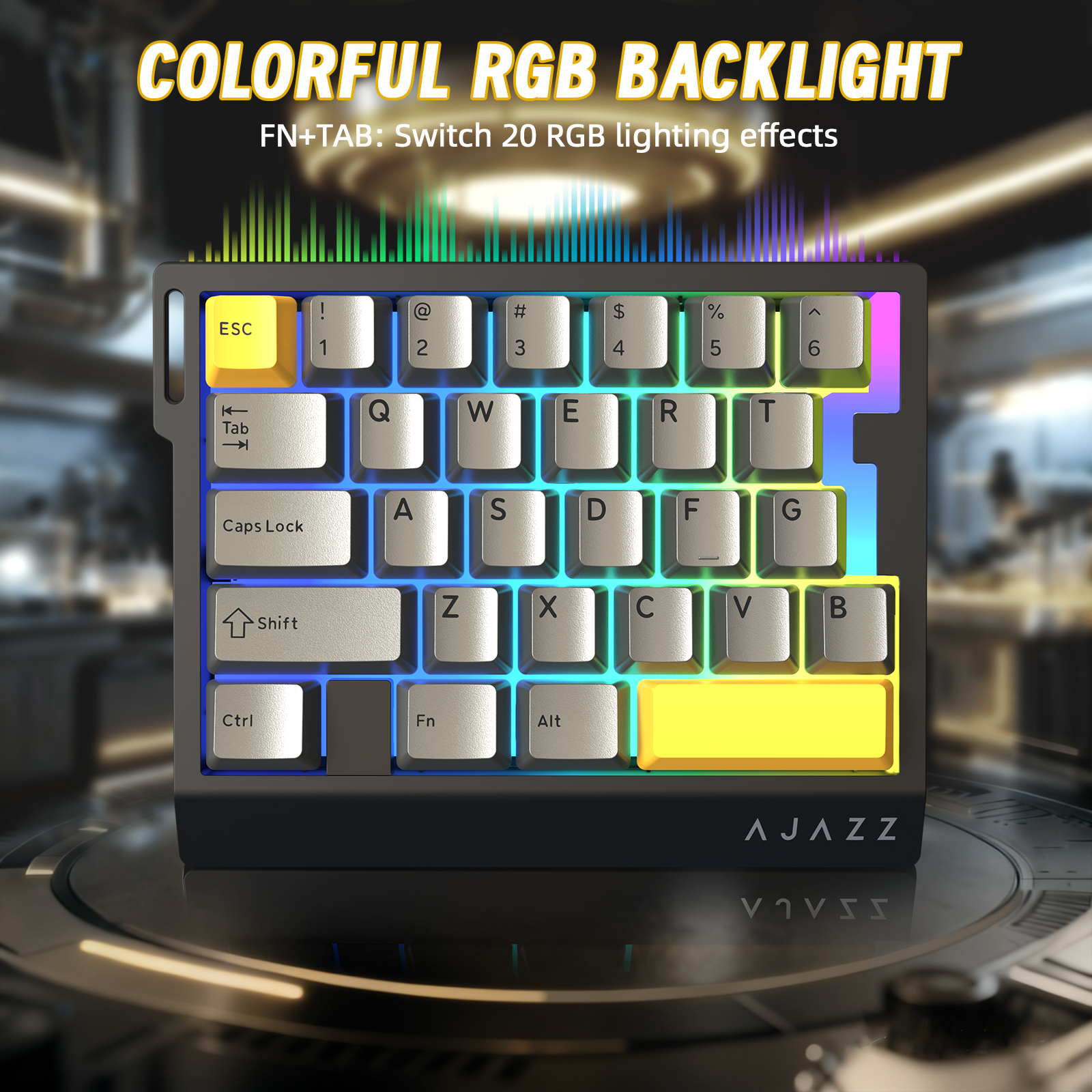 Teclado gaming con cable para una mano ATTACK SHARK X AJAZZ AK029