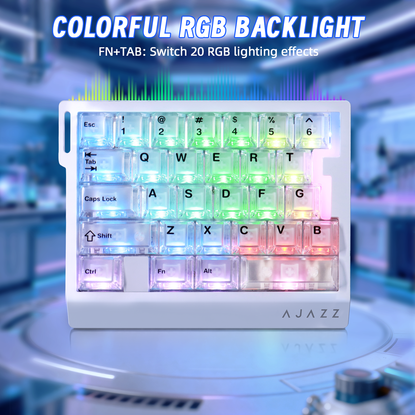 Teclado gaming con cable para una mano ATTACK SHARK X AJAZZ AK029