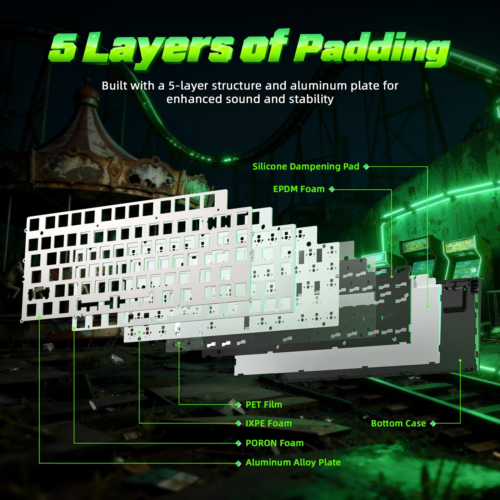 Teclado ATTACK SHARK R85 HE Rapid Trigger con cable LED C01ULTRA