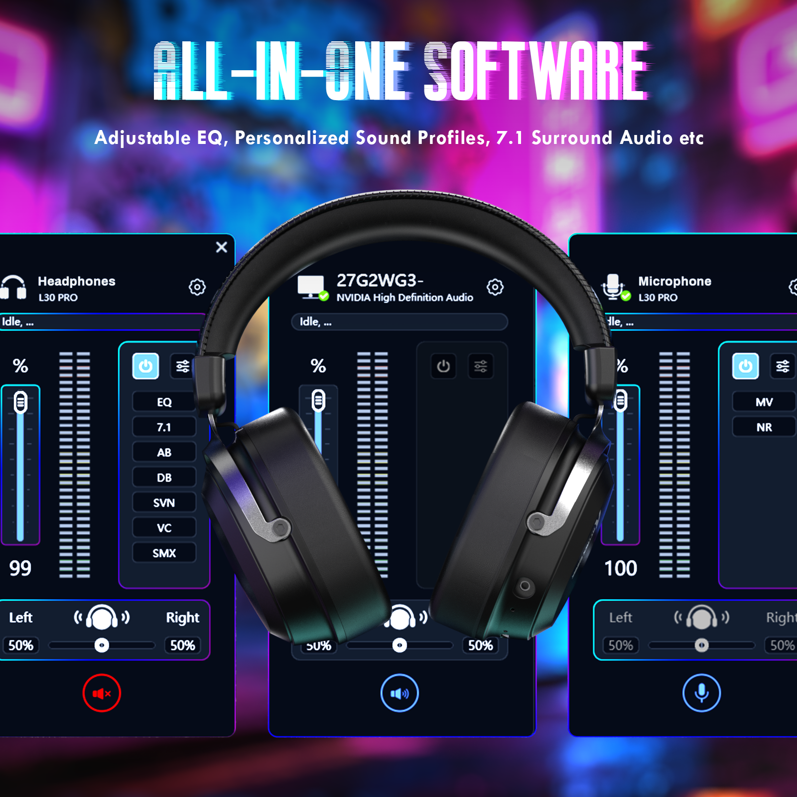 Auriculares gaming inalámbricos ATTACK SHARK L30PRO