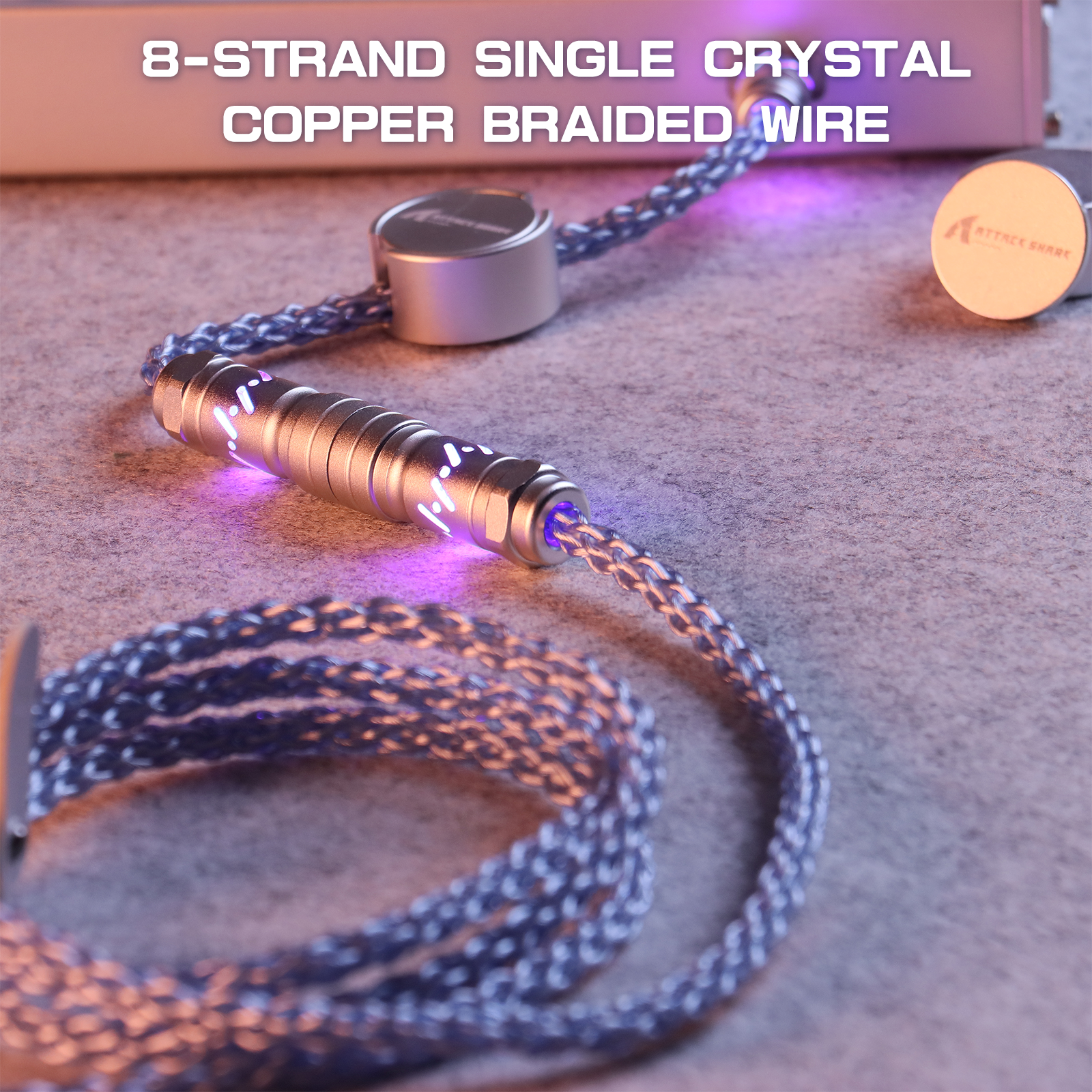 ATTACK SHARK C07 Cable Aviador Personalizado para Teclado Magnético 8KHz