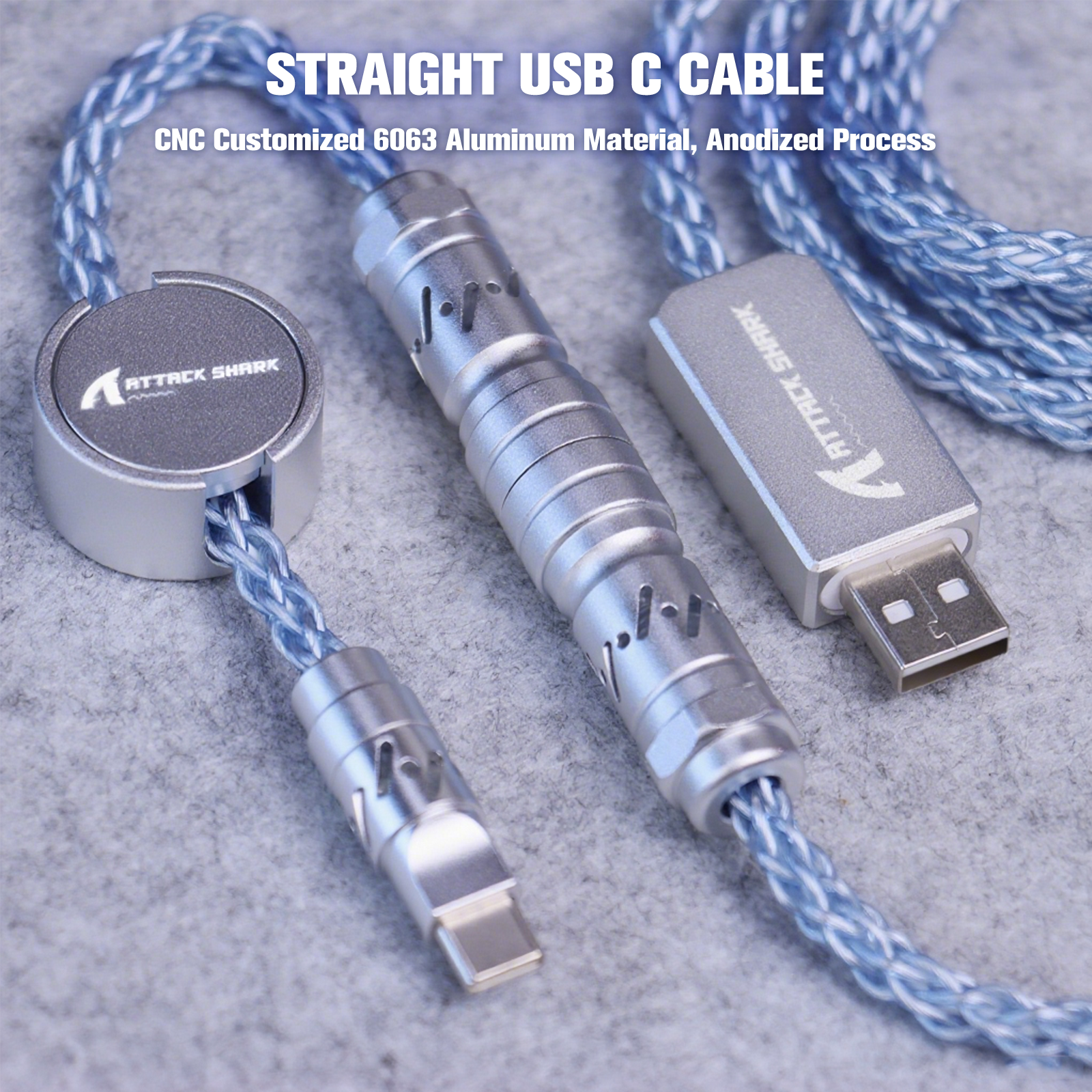 ATTACK SHARK C07 Cable Aviador Personalizado para Teclado Magnético 8KHz