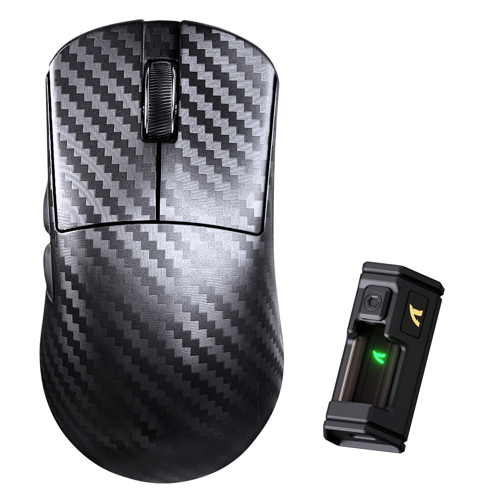 Ratón gaming inalámbrico ATTACK SHARK R11 ULTRA 8K de fibra de carbono PAW3950MAX