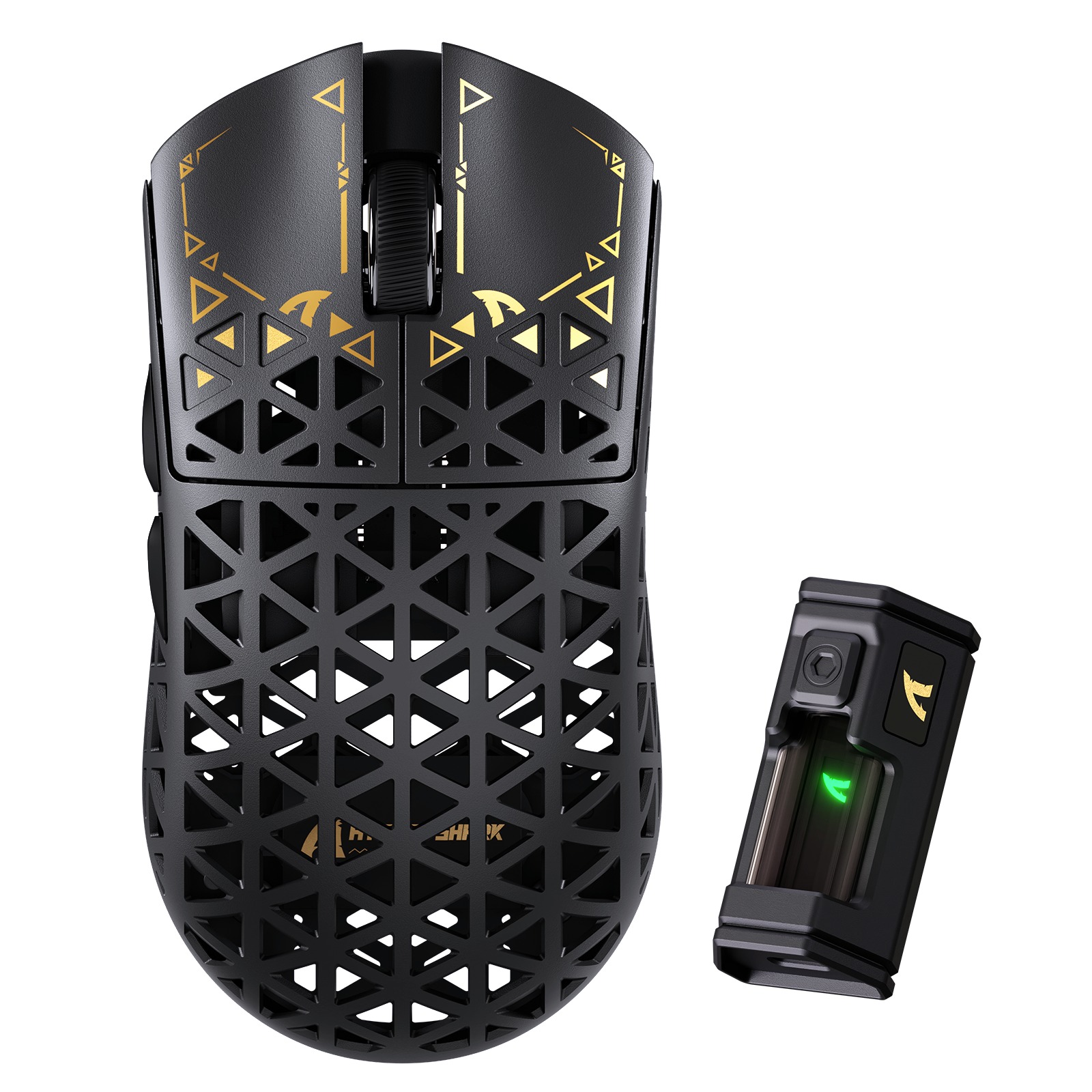 Ratón para juegos inalámbrico ATTACK SHARK R5 ULTRA de fibra de carbono 8K PAW3950MAX