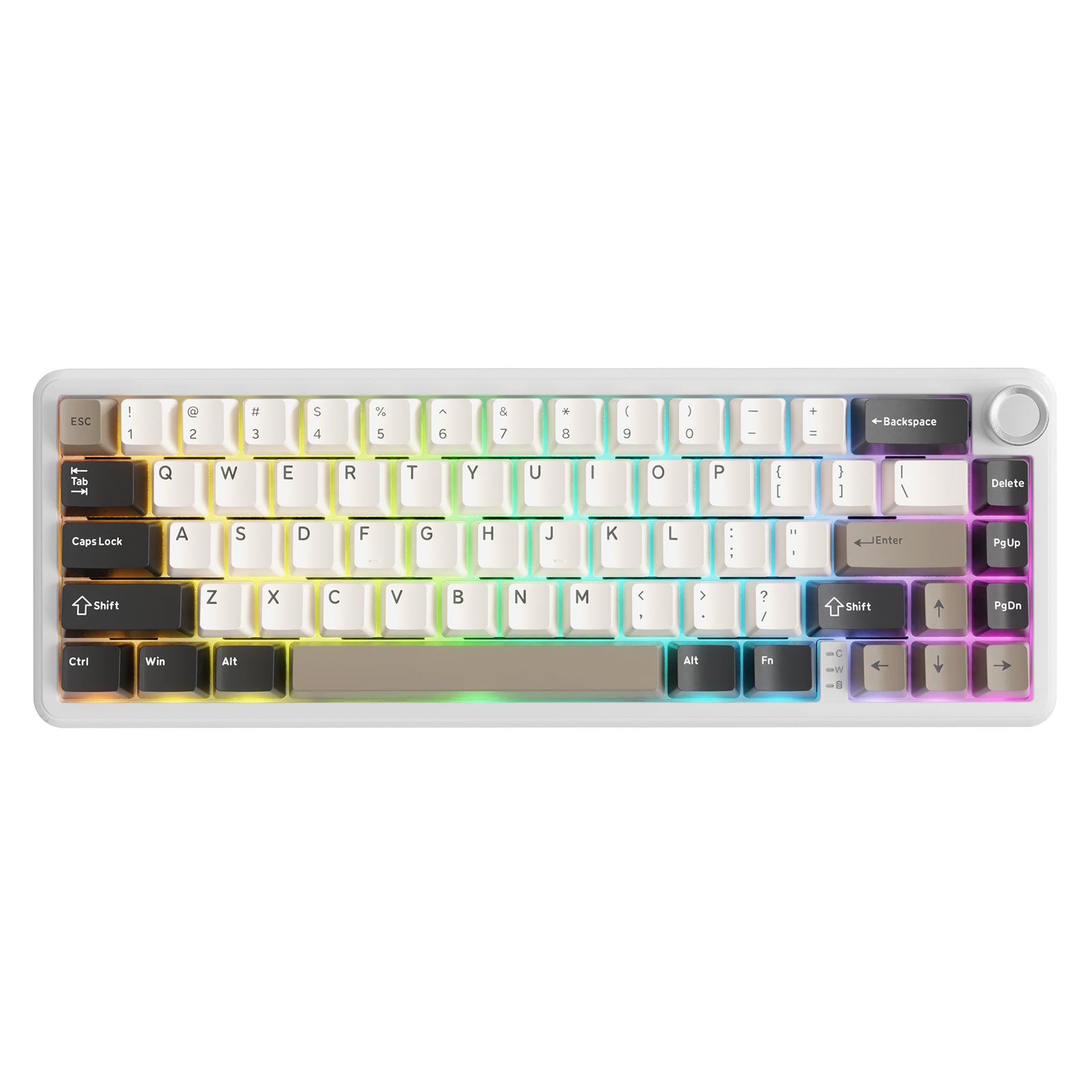 ATTACK SHARK X66 Teclado Mecánico Inalámbrico con Keycaps PBT Impresas en el Lado