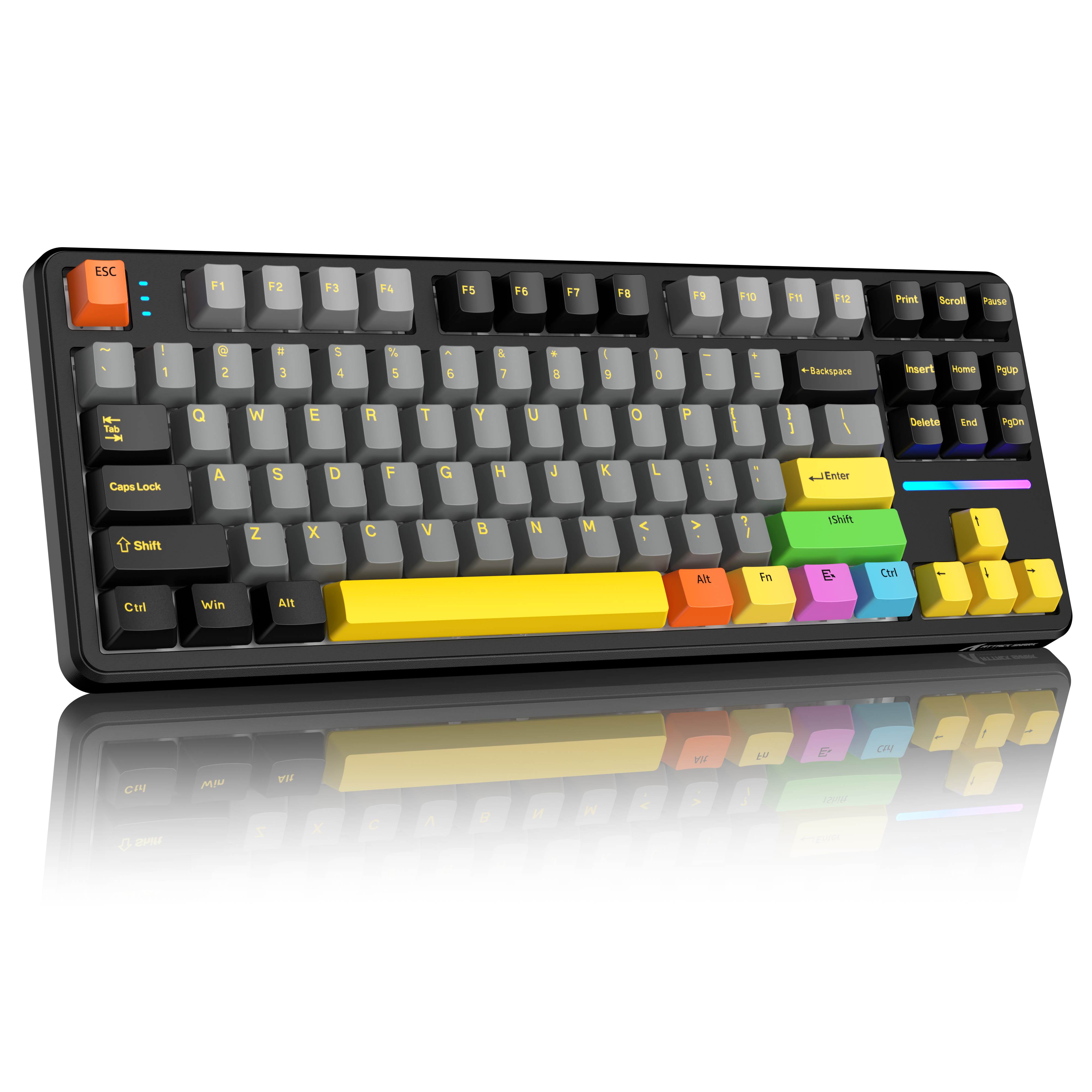 ATTACK SHARK X87 Teclado Mecánico Tri-modo con Junta