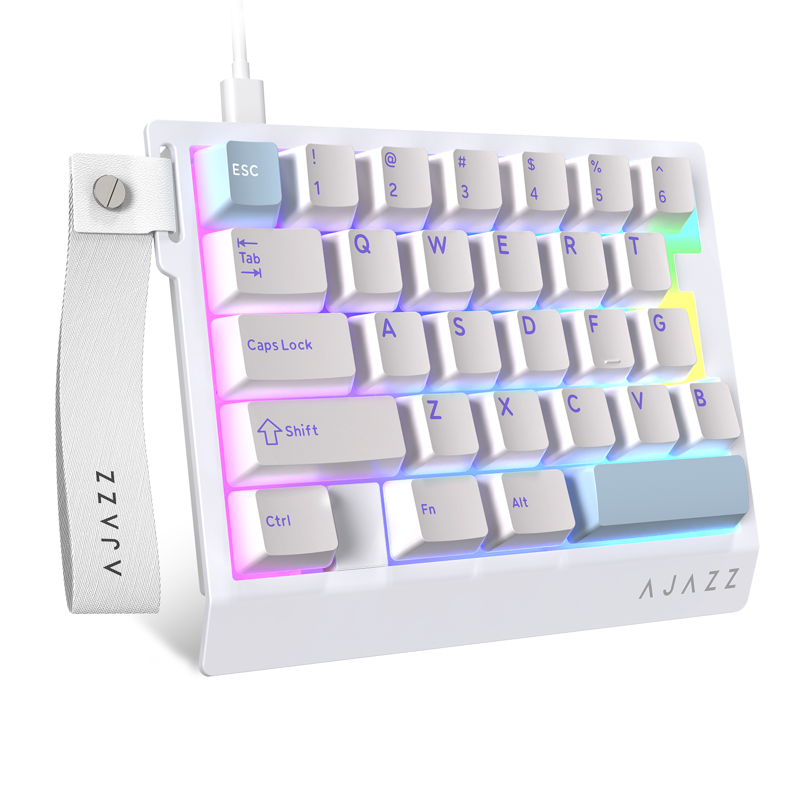 Teclado gaming con cable para una mano ATTACK SHARK X AJAZZ AK029