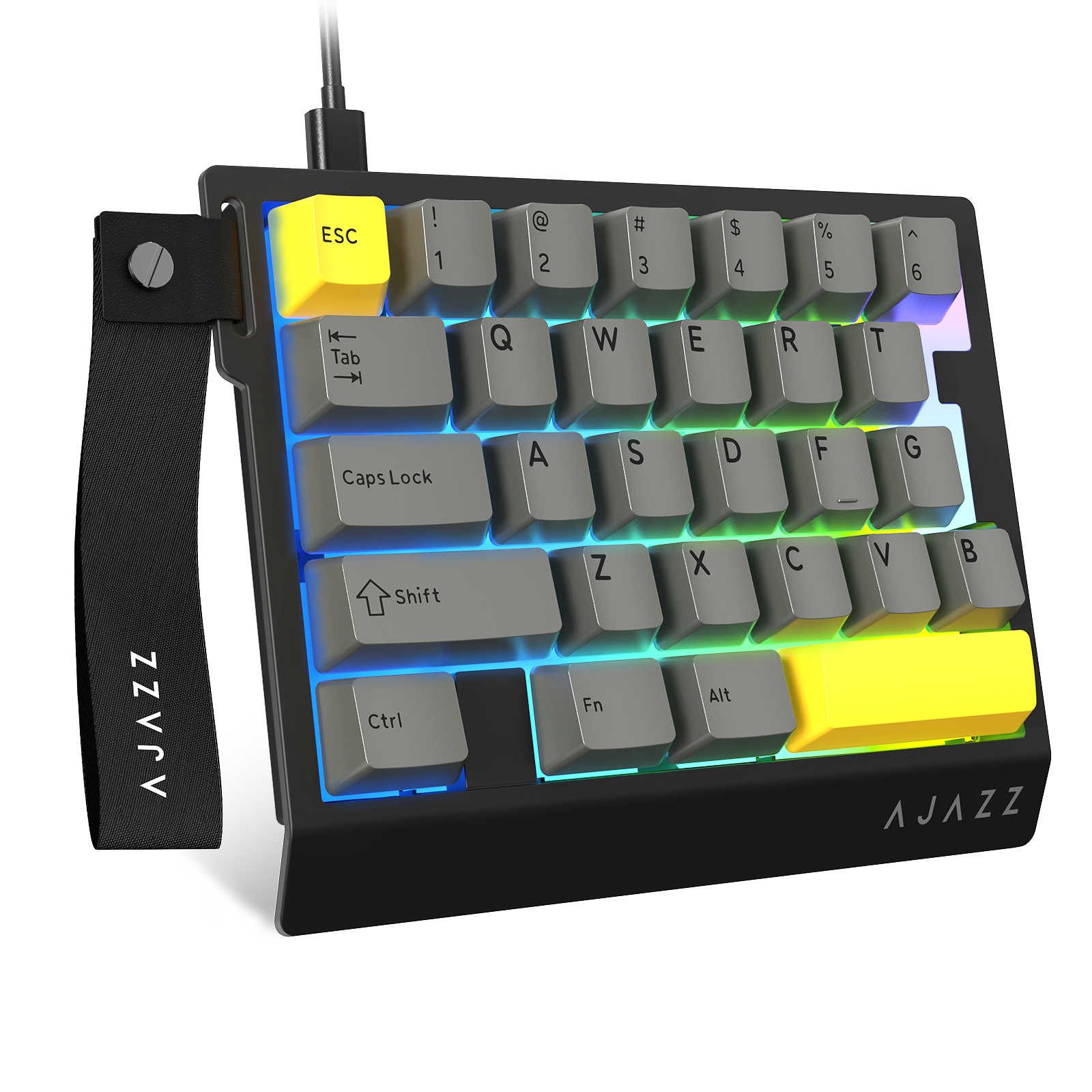 Teclado gaming con cable para una mano ATTACK SHARK X AJAZZ AK029