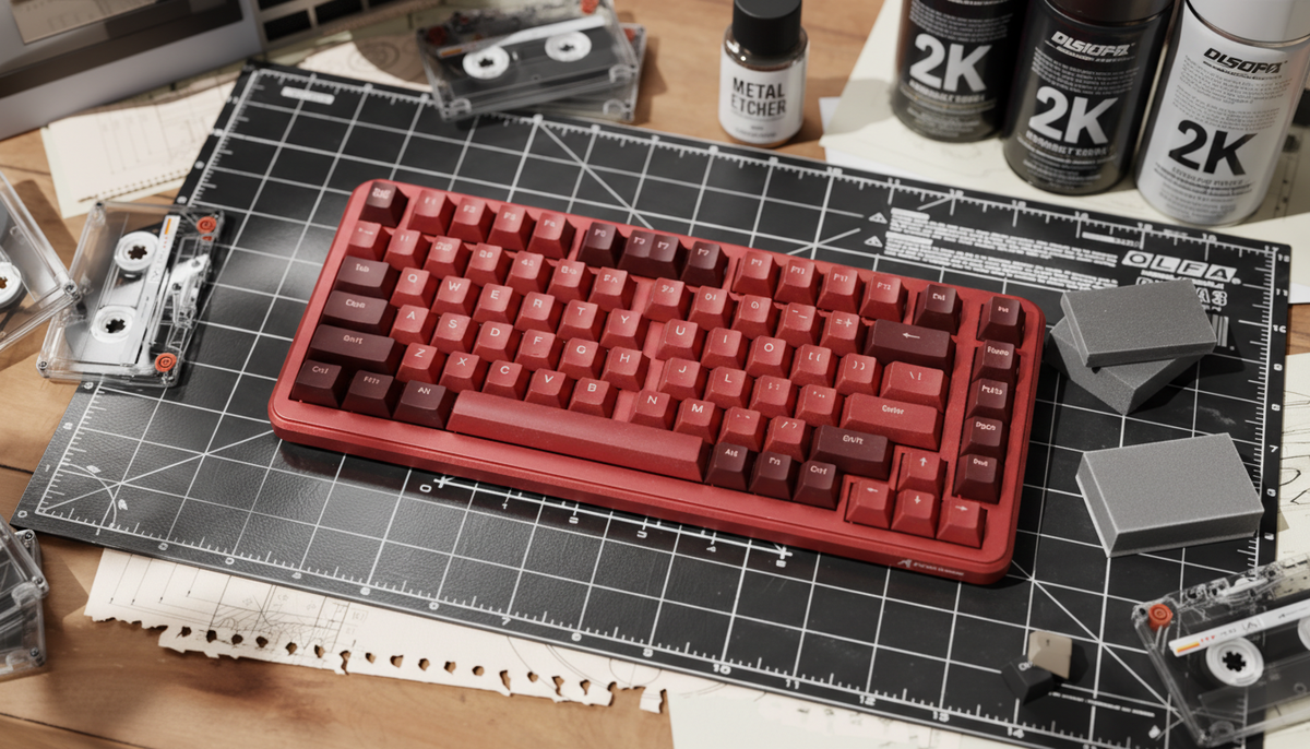 Pintura en polvo vs. pintura en aerosol para teclados de aluminio