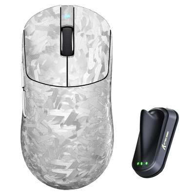 Ratón para juegos inalámbrico ATTACK SHARK RS3 ULTRA de fibra de carbono PAW3955MAX