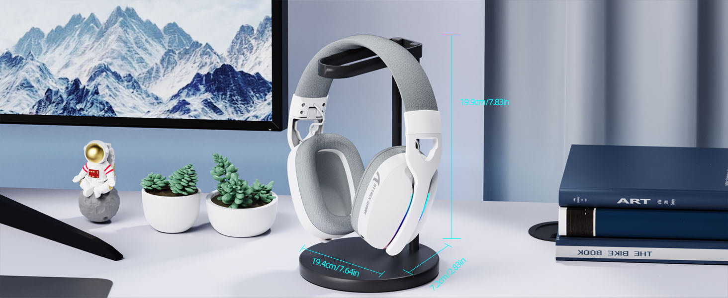 ATTACK SHARK L90 Auriculares para Juegos Plegables RGB Ultra-Ligeros Tri-Mode