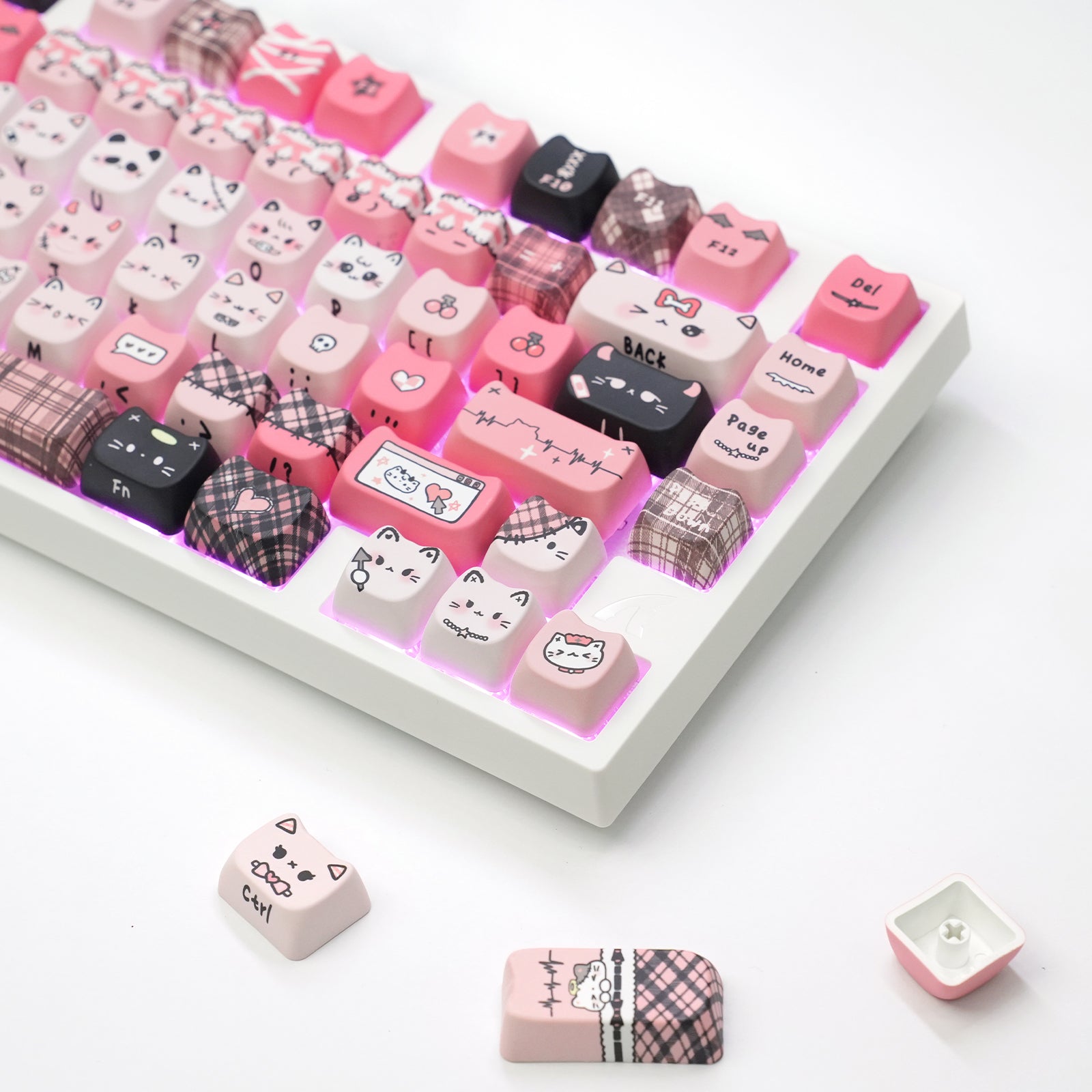 ATTACK SHARK SK05, 118/119 teclas, teclas PBT, MOA, ANSI
