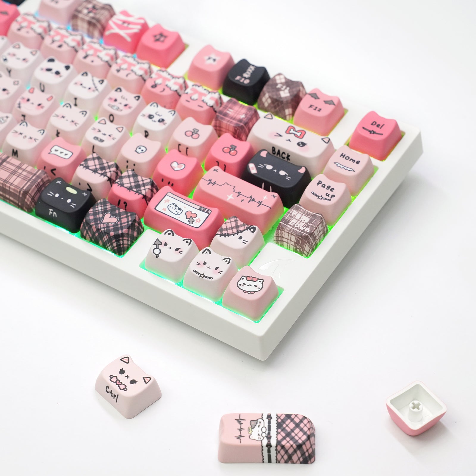 ATTACK SHARK SK05, 118/119 teclas, teclas PBT, MOA, ANSI