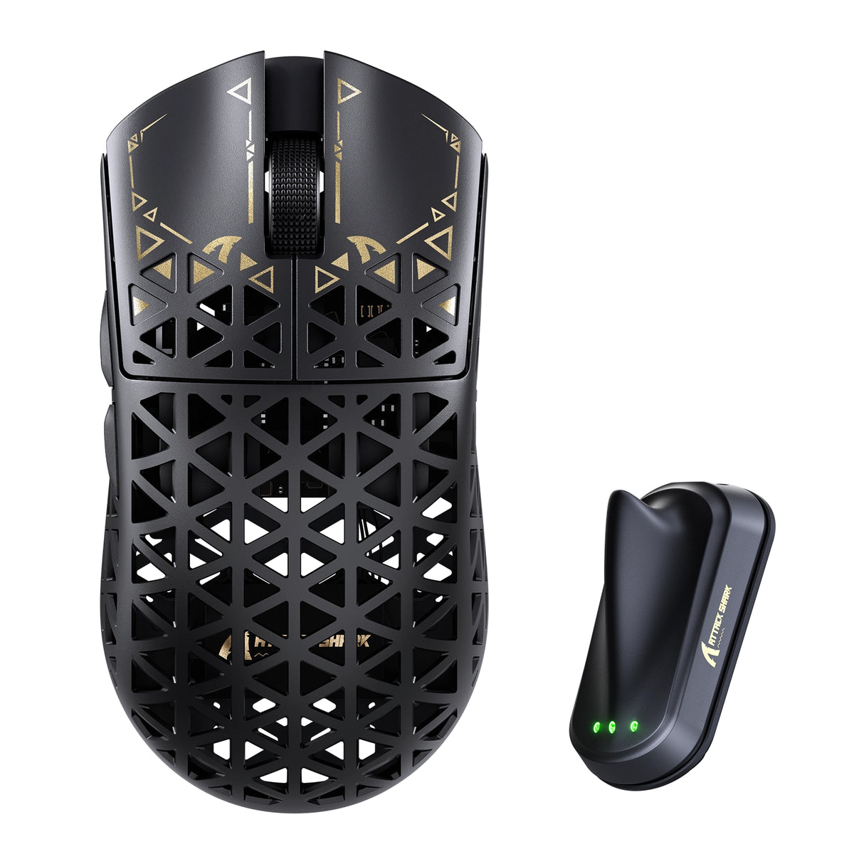 Mouse inalámbrico para gaming ATTACK SHARK R5 TURBO de fibra de carbono con 8K