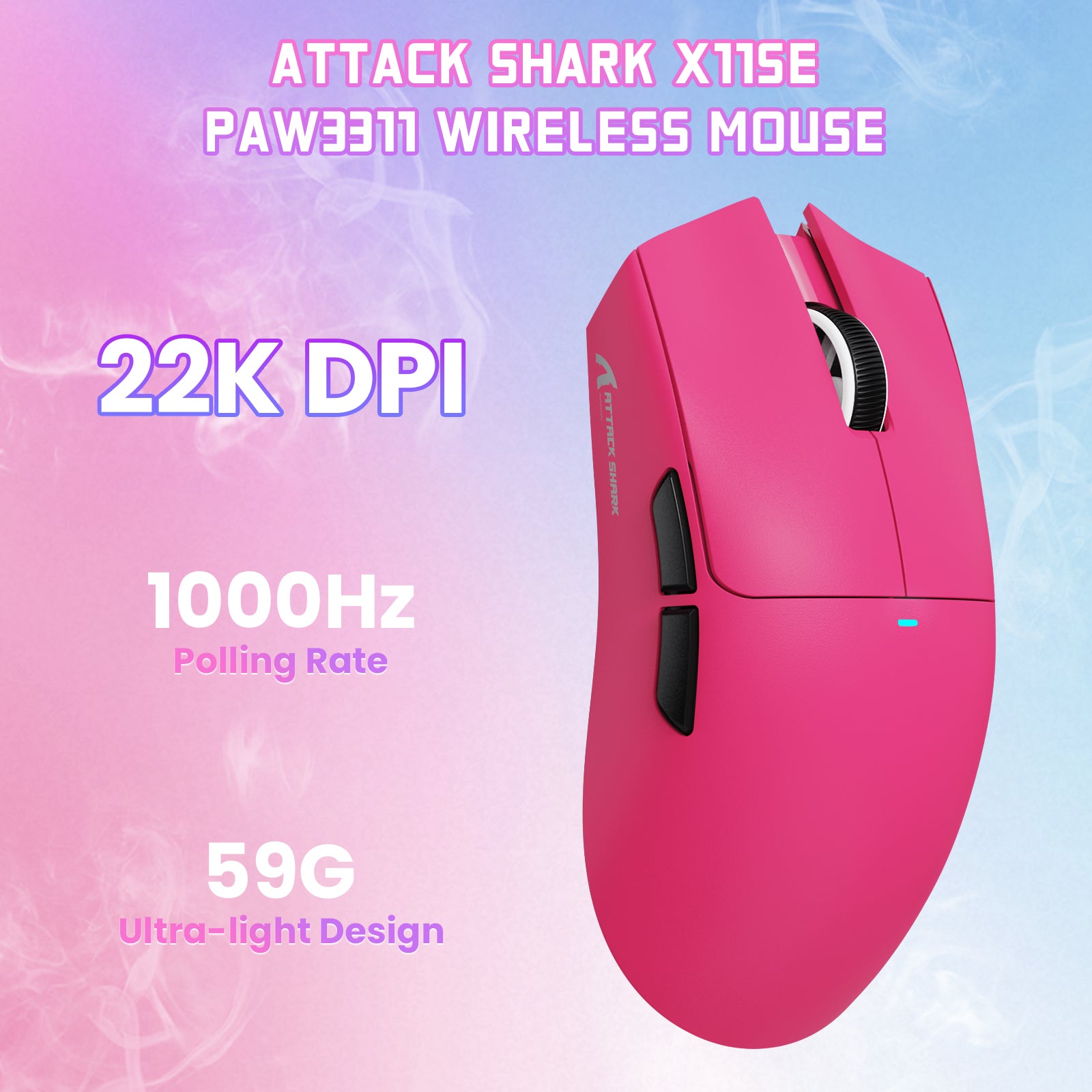 Ratón para juegos inalámbrico ATTACK SHARK X11SE