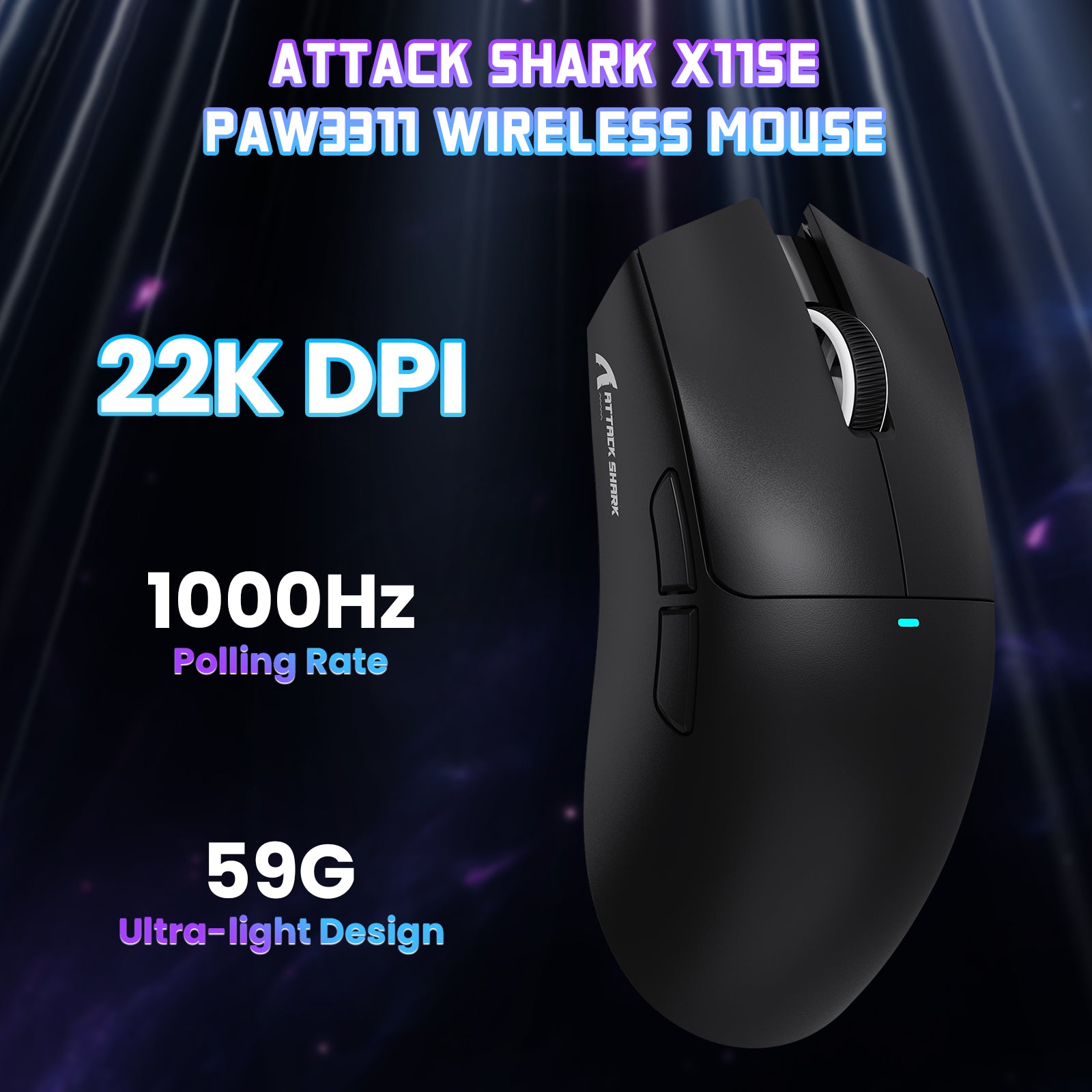 Ratón para juegos inalámbrico ATTACK SHARK X11SE