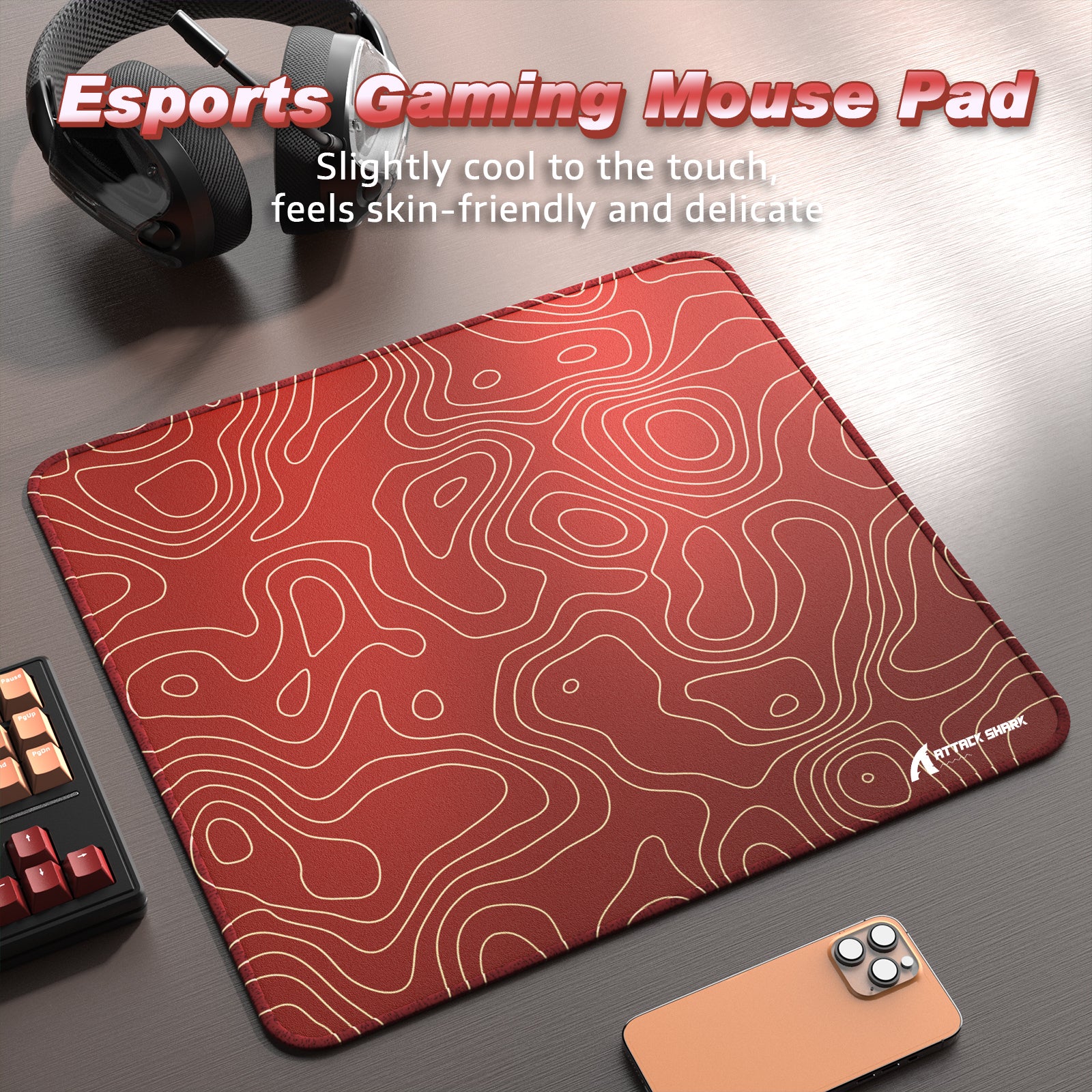 ATTACK SHARK CM02 Alfombrilla para Ratón eSport (450x400x4 MM)