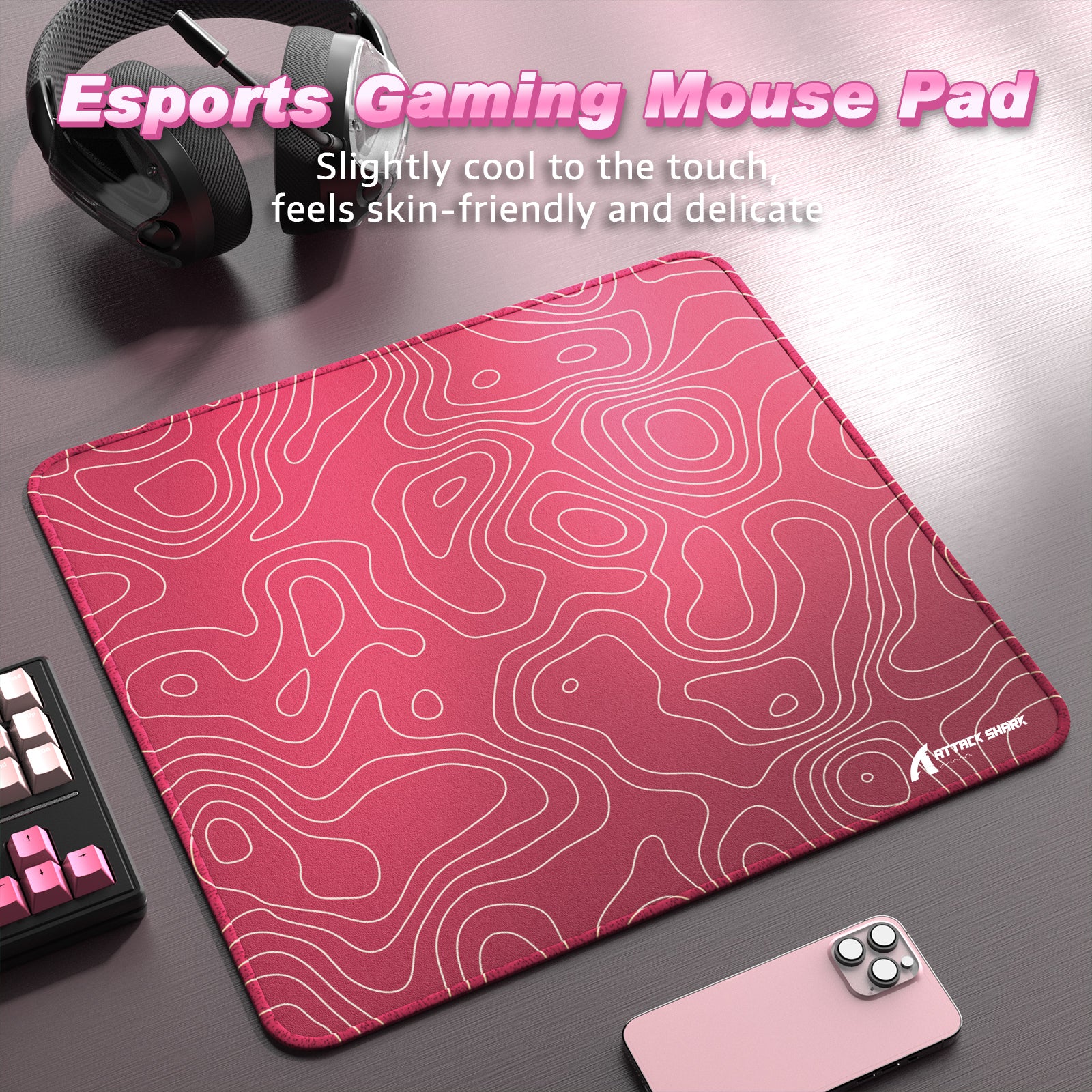 ATTACK SHARK CM02 Alfombrilla para Ratón eSport (450x400x4 MM)