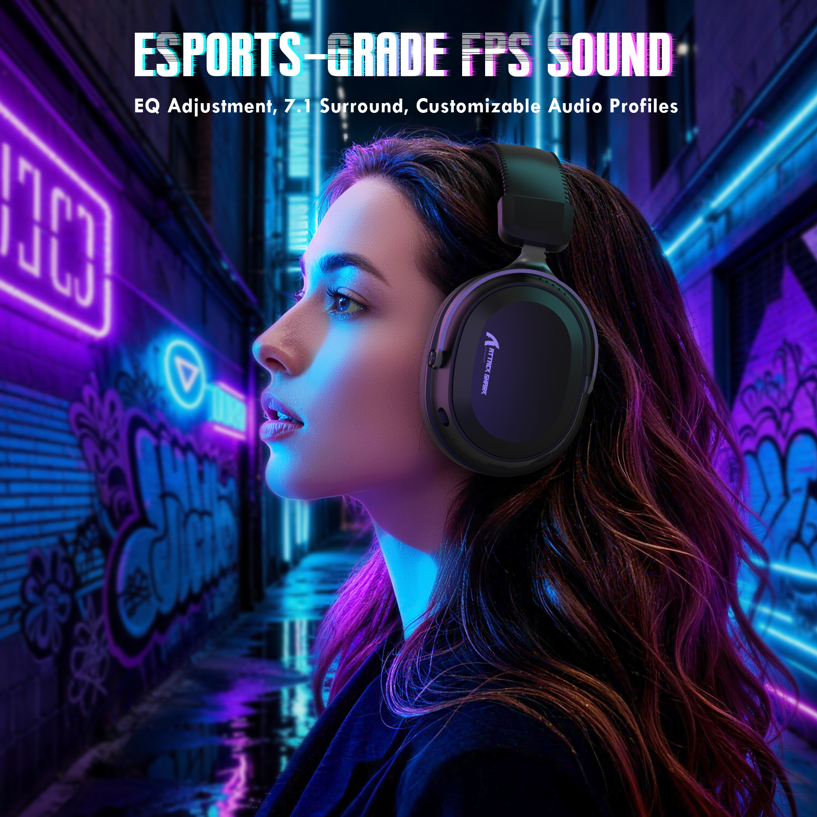 Auriculares gaming inalámbricos ATTACK SHARK L30PRO