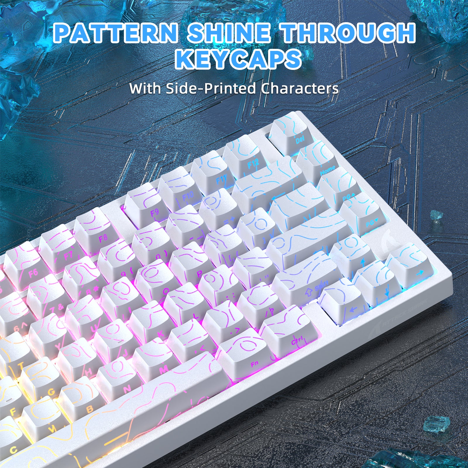 Teclado ATTACK SHARK R82 HE Rapid Trigger con interruptor magnético y RT de 0.005MM