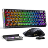 Paquete gaming ATTACK SHARK R68 HE & X11 ULTRA de fibra de carbono con cable en espiral C01 ULTRA