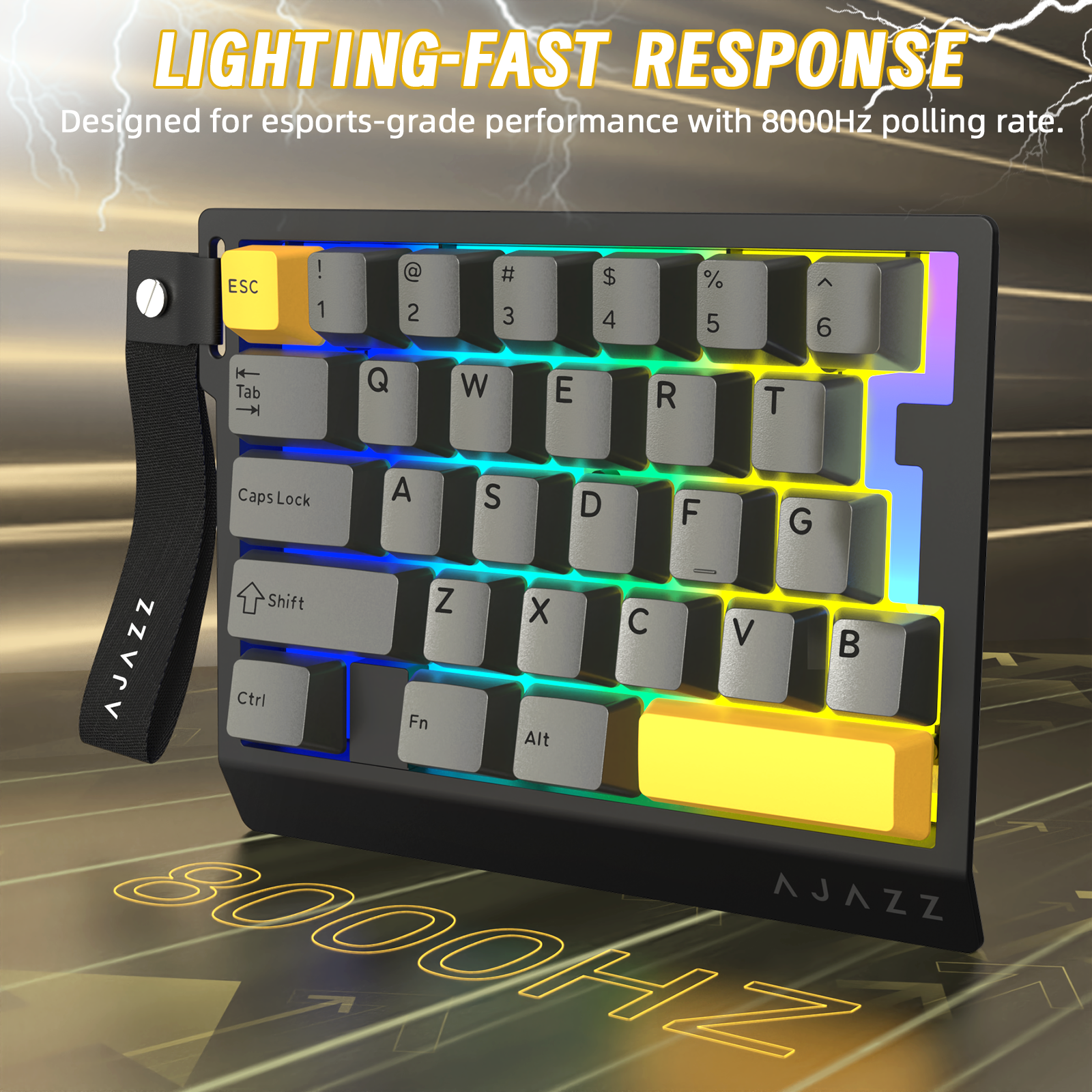 Teclado gaming con cable para una mano ATTACK SHARK X AJAZZ AK029