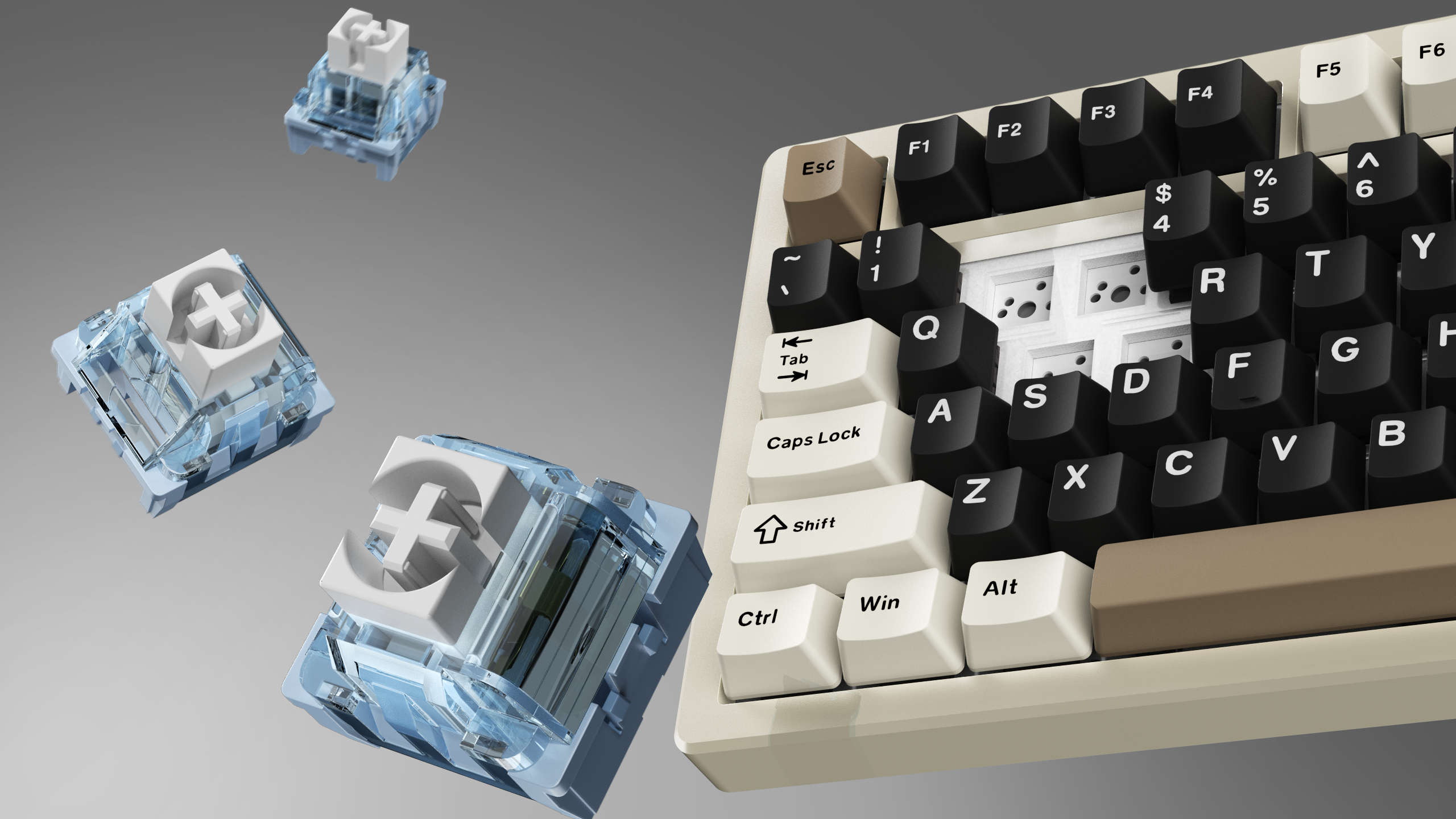 ATTACK SHARK X75 Teclado de Aluminio Completo