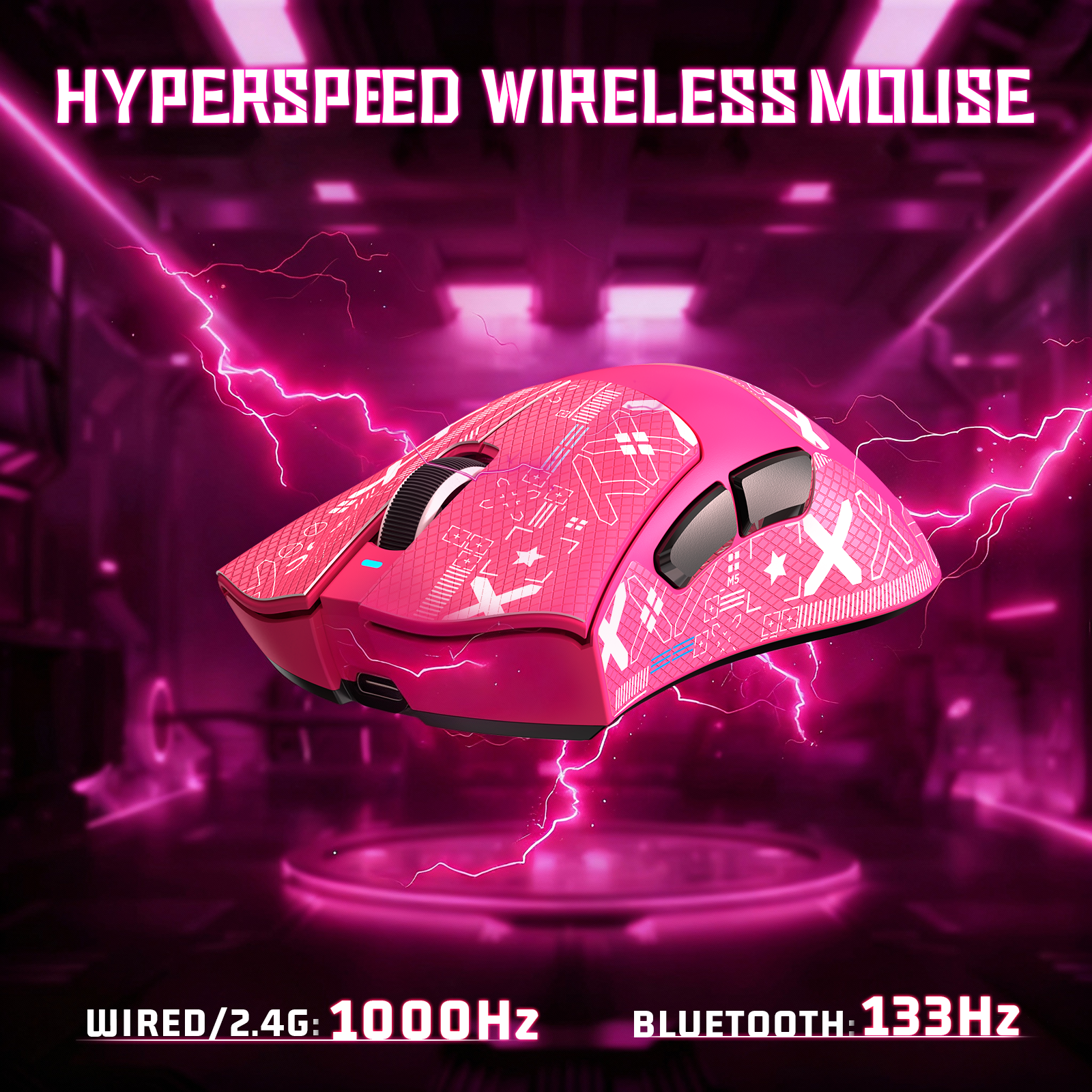 Ratón gaming tri-modo ultra ligero ATTACK SHARK V3