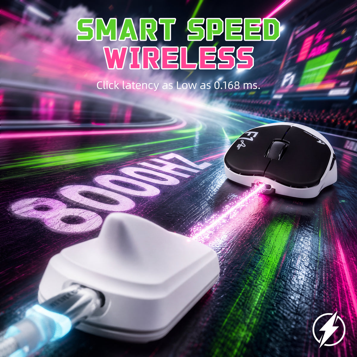 ATTACK SHARK F1 AIR 39g Wireless PAW3955MAX Ratón gaming con cable C06 Ultra